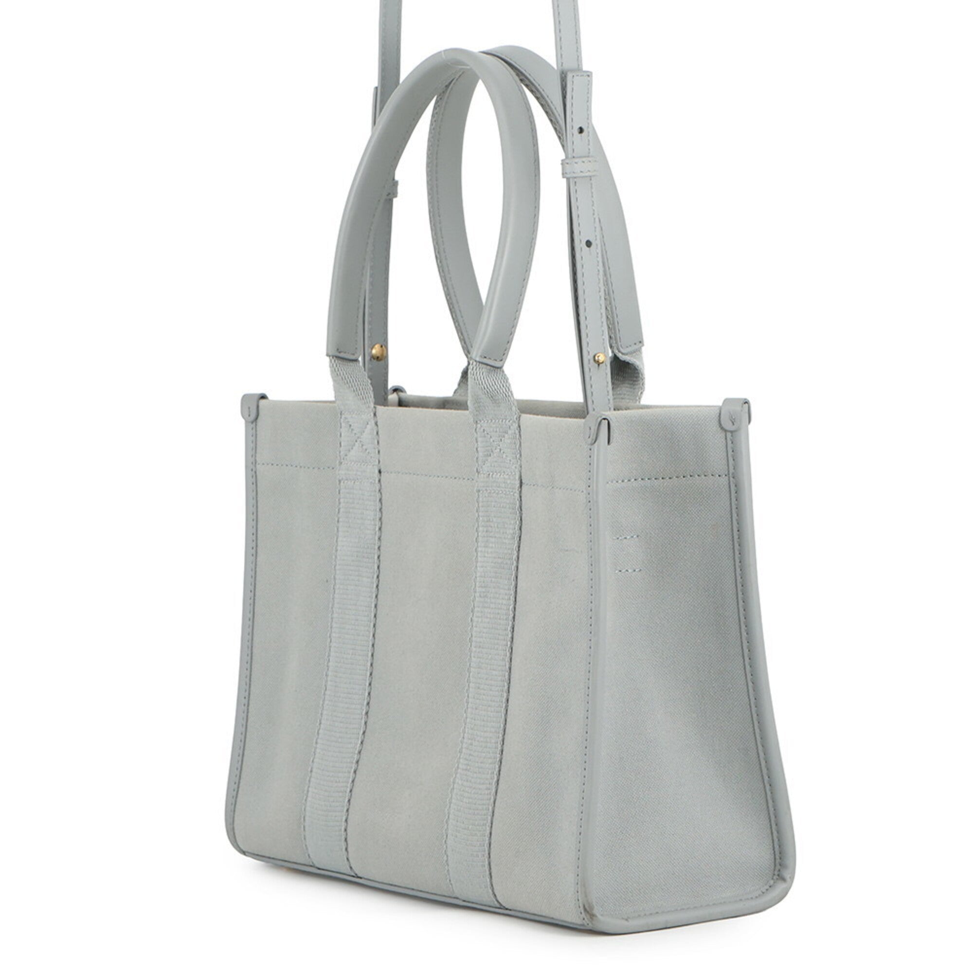 Balenciaga Gray Canvas Handbag Tote Bag (Pre-Owned)
