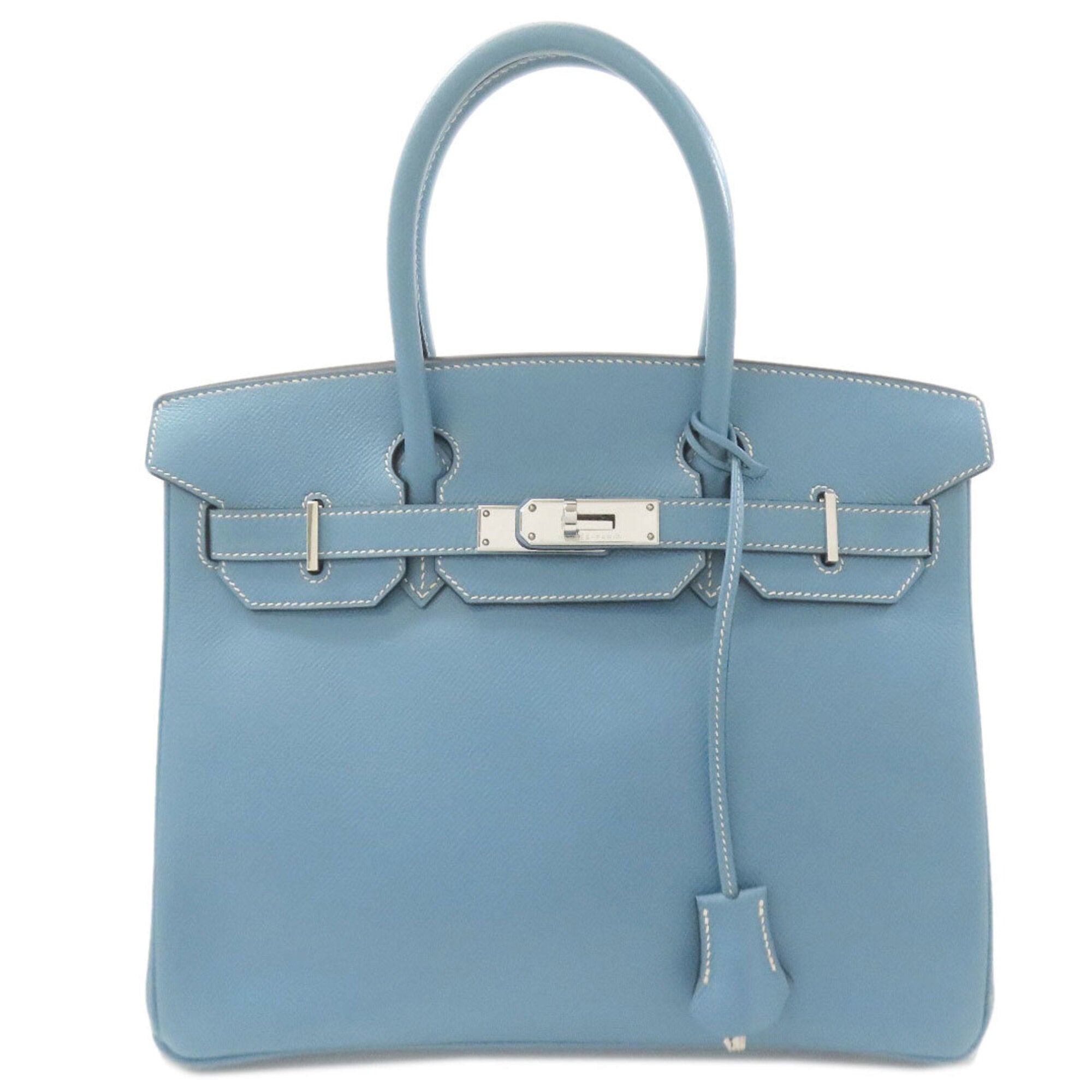 Hermes Blue Jean Epsom Leather Handbag (Pre-Owned)