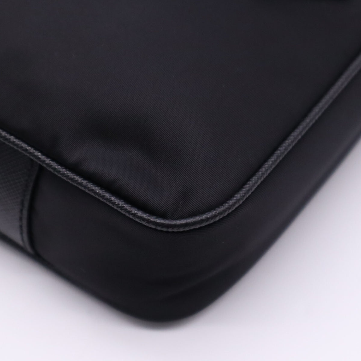 Prada Saffiano Black Nero Nylon Saffiano Shoulder Bag (Pre-Owned)