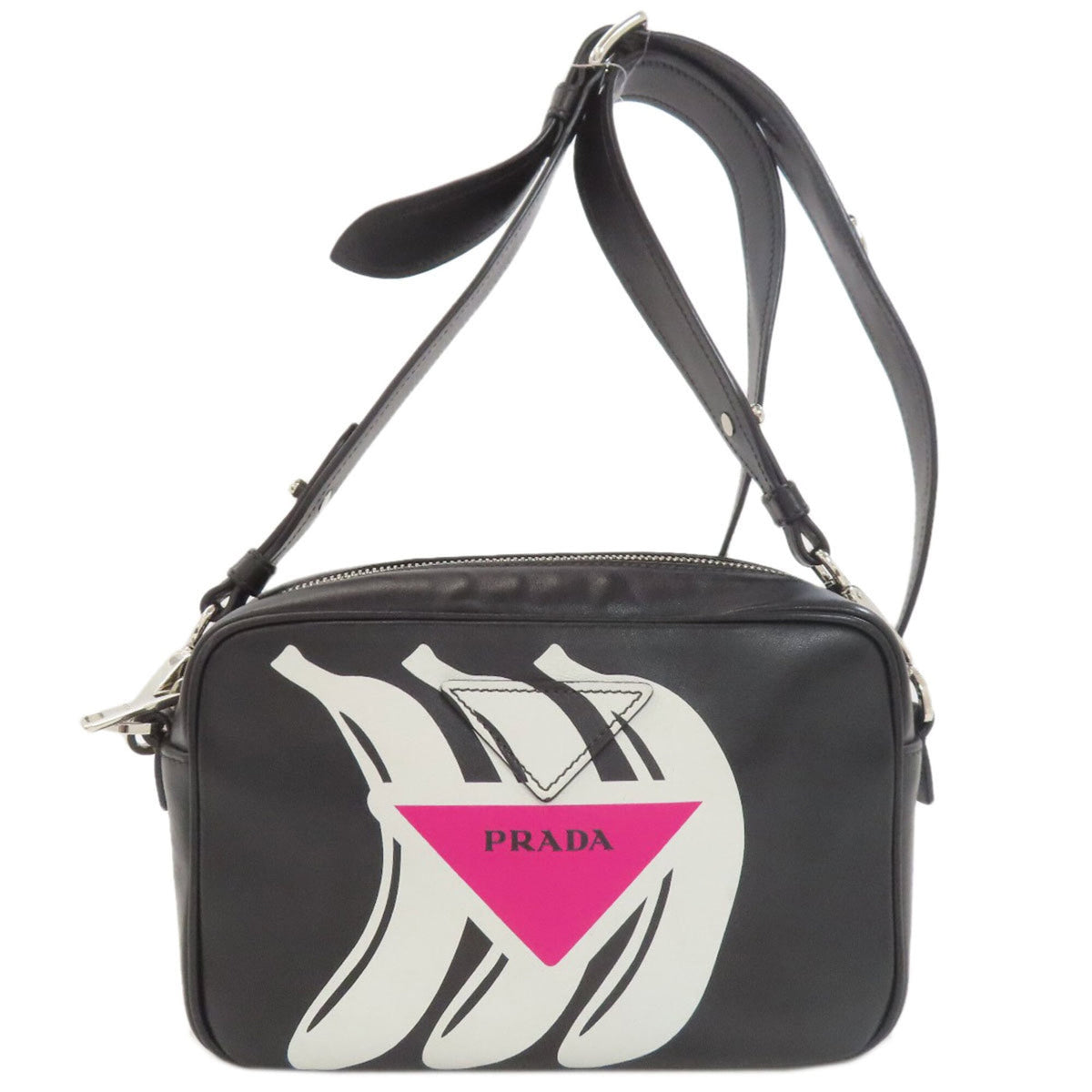 Prada Black Leather Shoulder Bag (Pre-Owned)