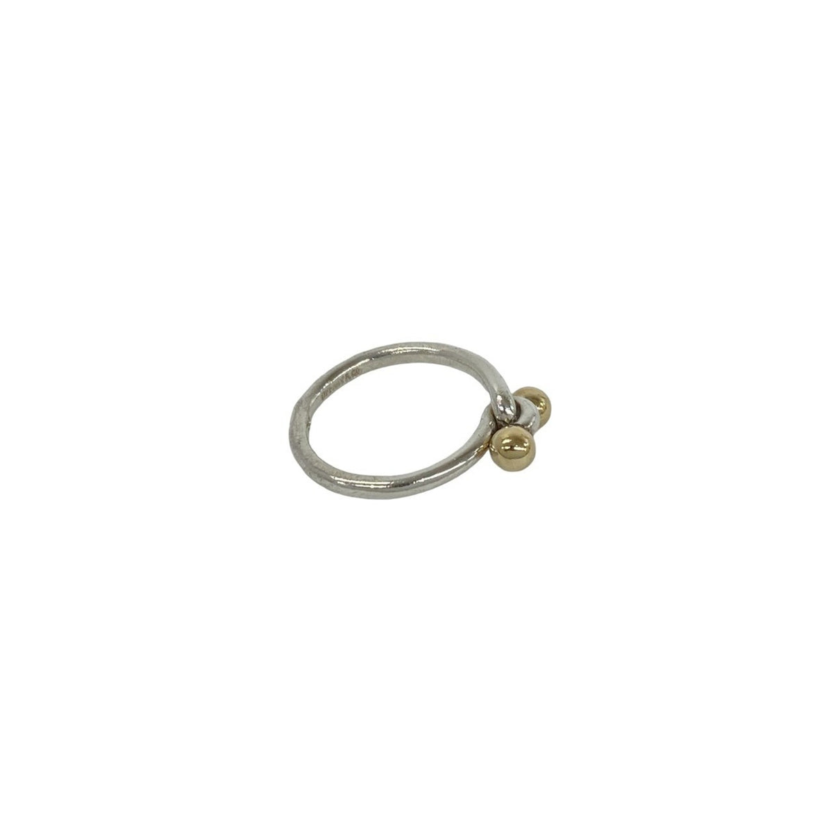 Tiffany Gold Silver Yellow Gold (18K) Silver 925 Band Ring (Pre-Owned)