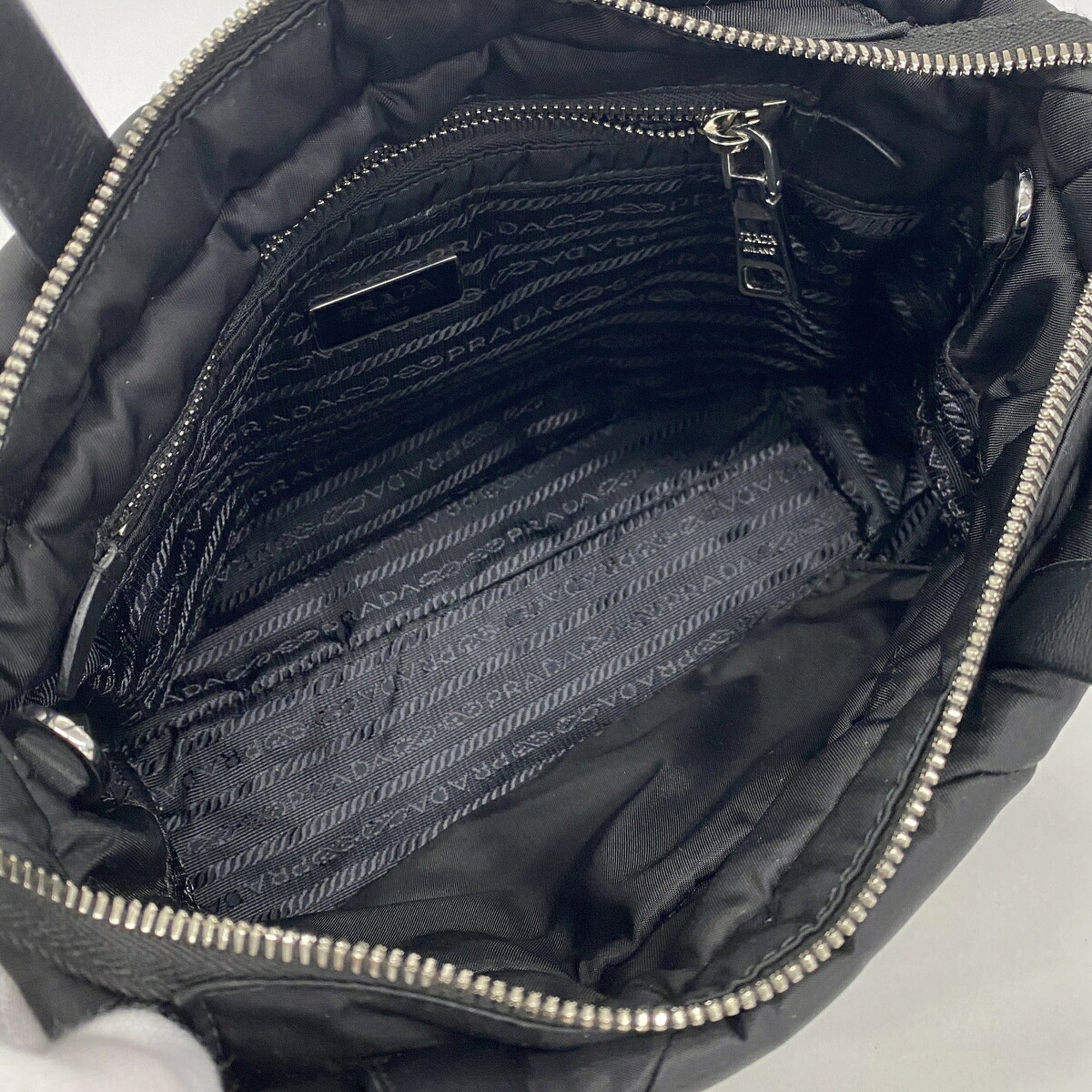 Prada Black Nylon Handbag (Pre-Owned)