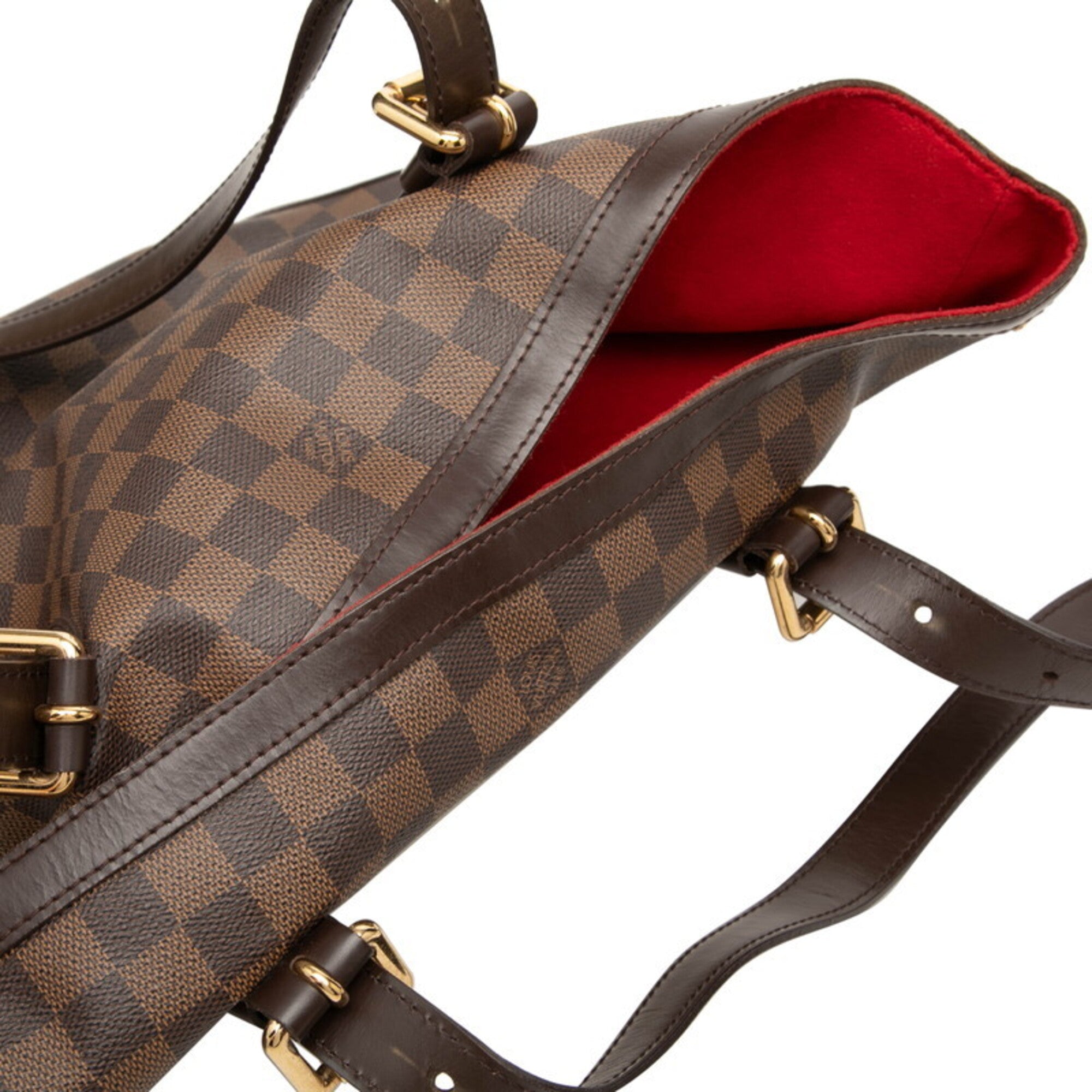 Louis Vuitton Brown Damier Canvas Pvc Shoulder Bag (Pre-Owned)
