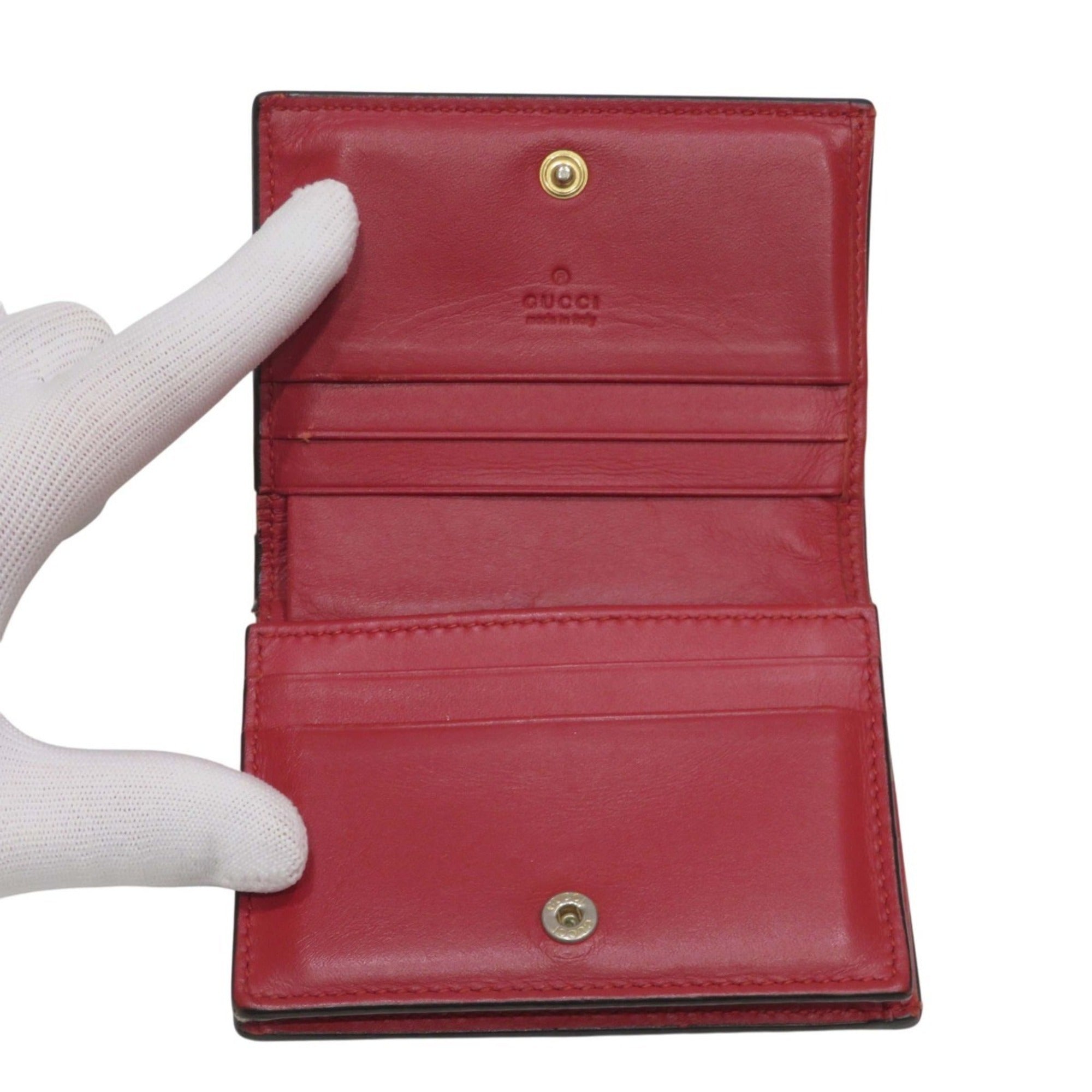 Gucci Beige Pvc Leather Wallet (Bi-Fold) (Pre-Owned)