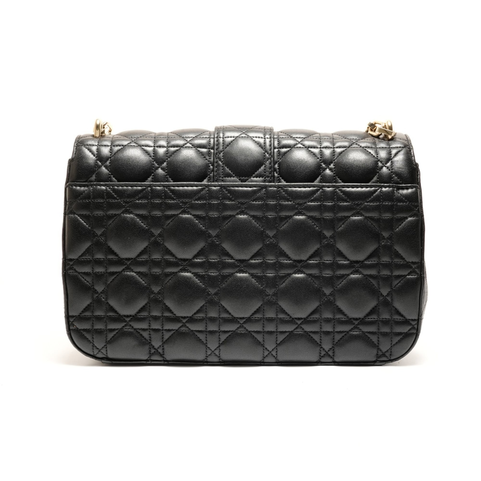 Christian Dior Black Leather Shoulder Bag (Pre-Owned)