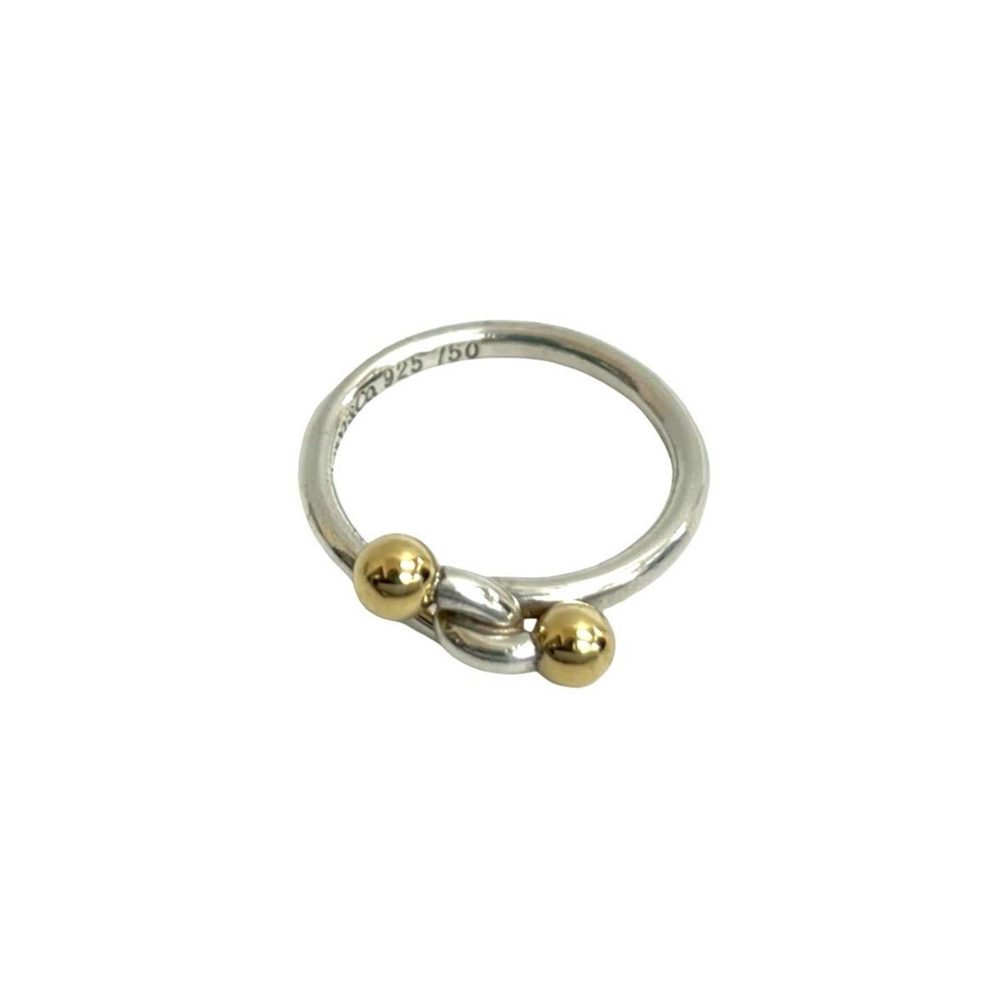Tiffany Gold Silver Gold (18K) Silver 925 Band Ring (Pre-Owned)