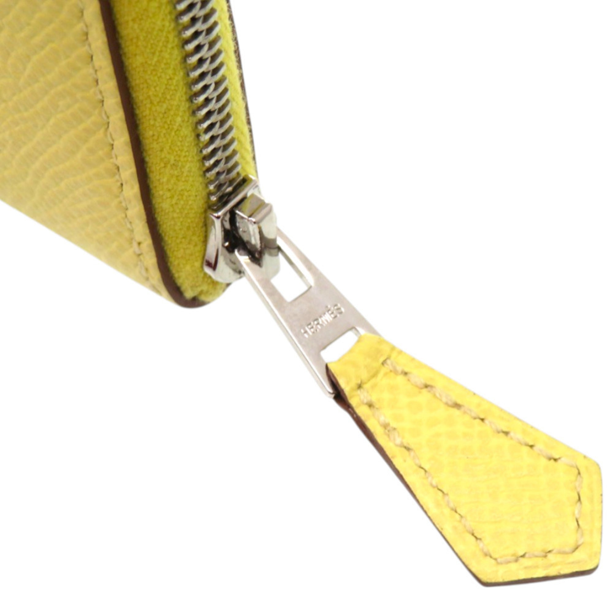 Hermes Yellow Epsom Leather Coin Purse/Coin Case (Pre-Owned)