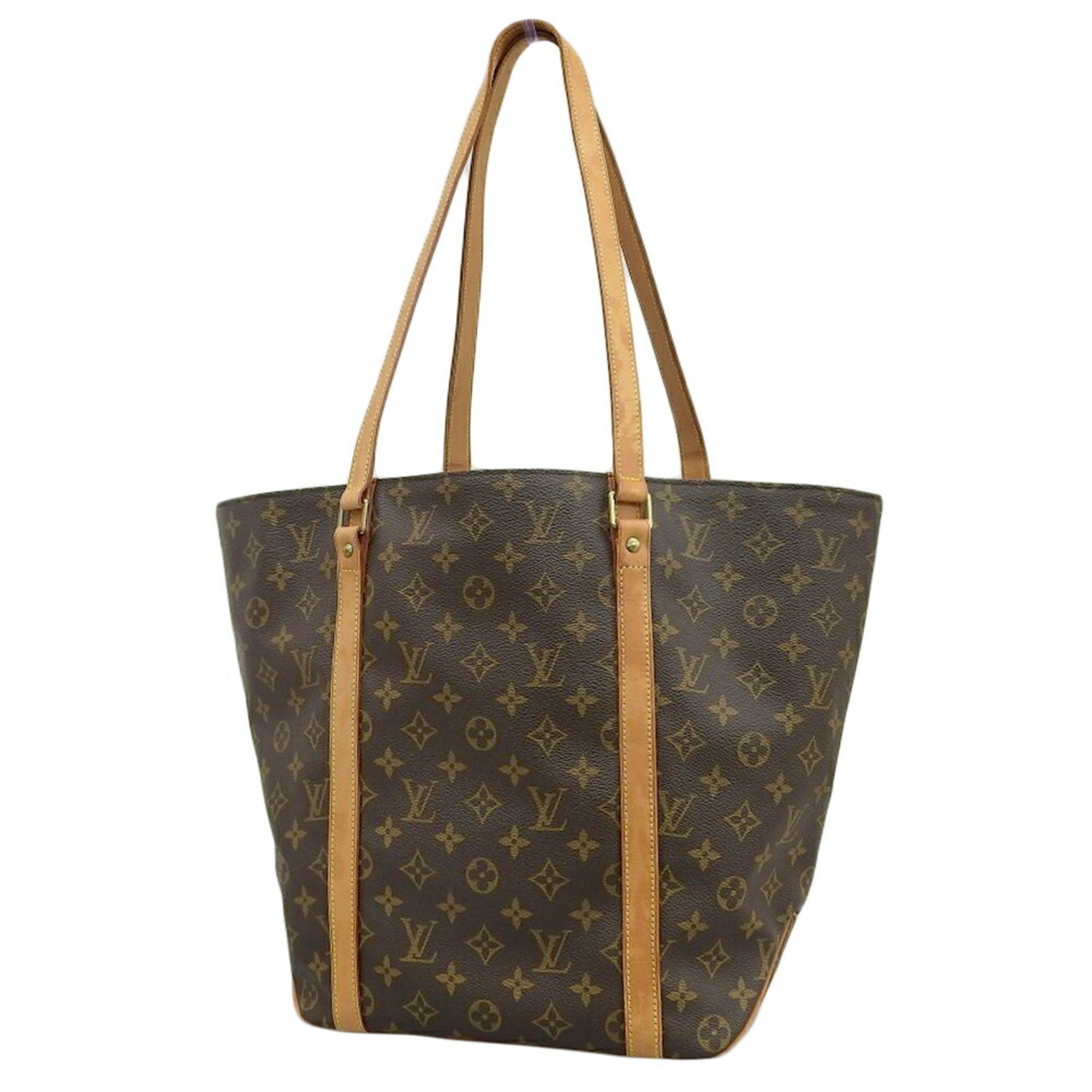 Louis Vuitton Brown Monogram Pvc Leather Shoulder Bag Tote Bag (Pre-Owned)