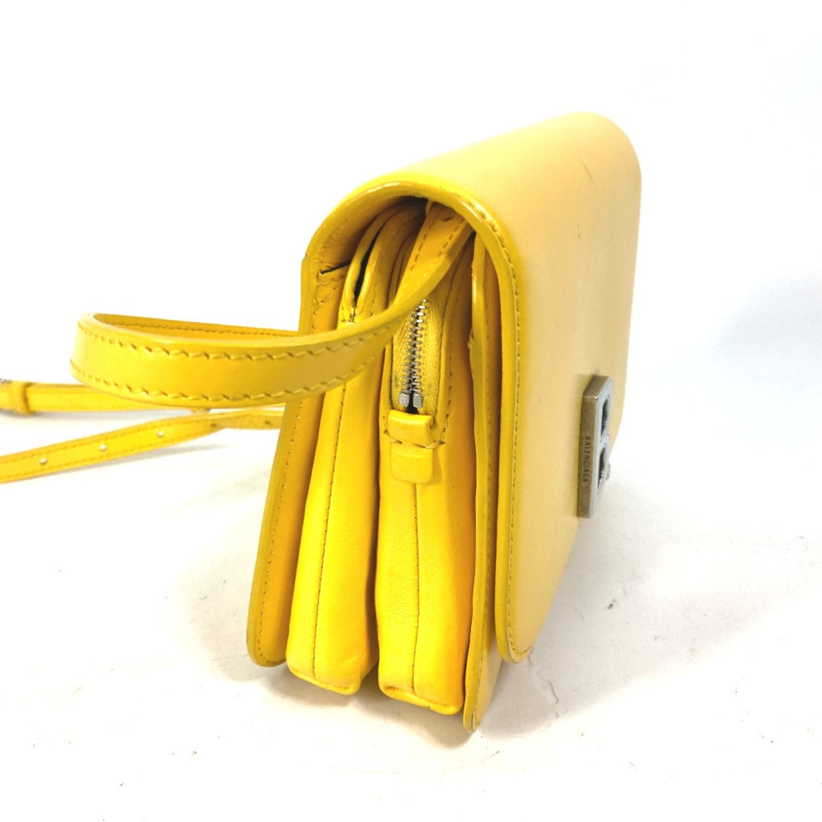 Balenciaga Yellow Leather Shoulder Bag (Pre-Owned)