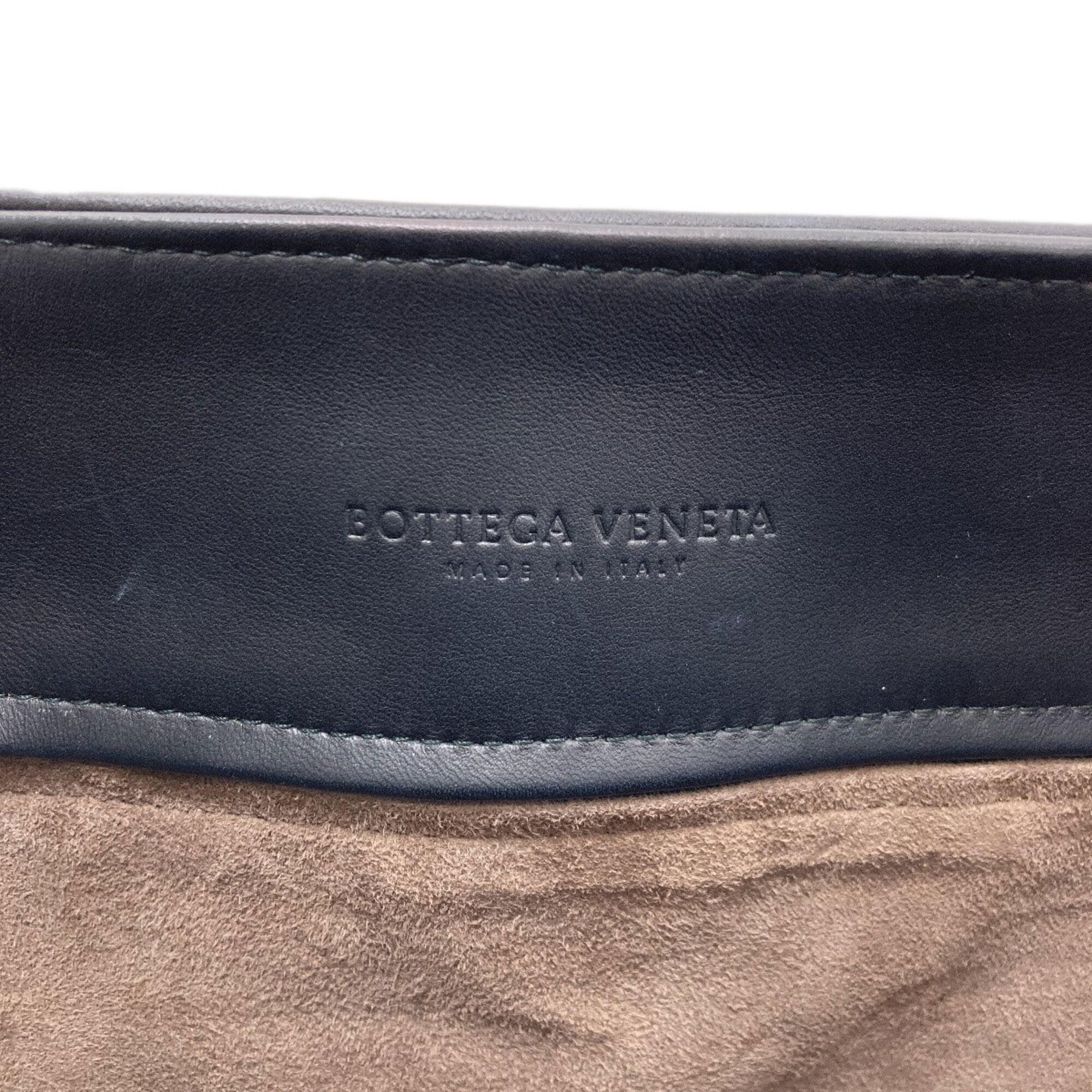 Bottega Veneta Intrecciato Black Leather Tote Bag (Pre-Owned)