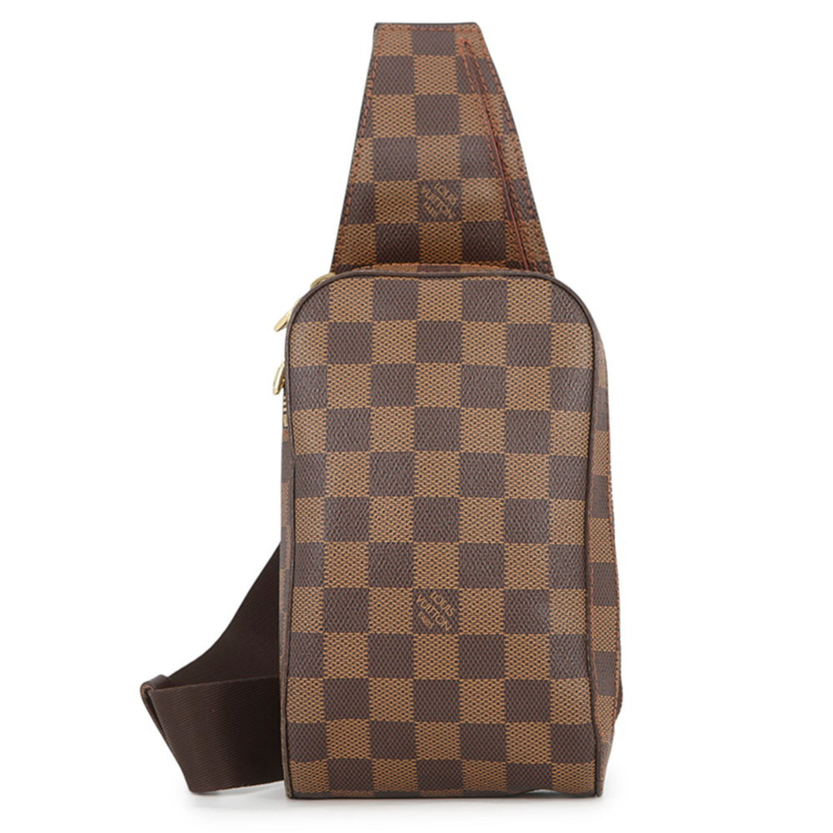 Louis Vuitton Brown Damier Canvas Ebene Damier Canvas Handbag Pouch Shoulder Bag Sling Bag (Pre-Owned)
