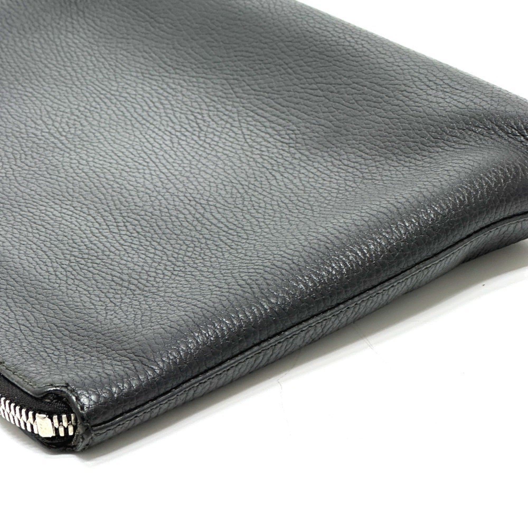 Gucci Black Leather Clutch Bag (Pre-Owned)
