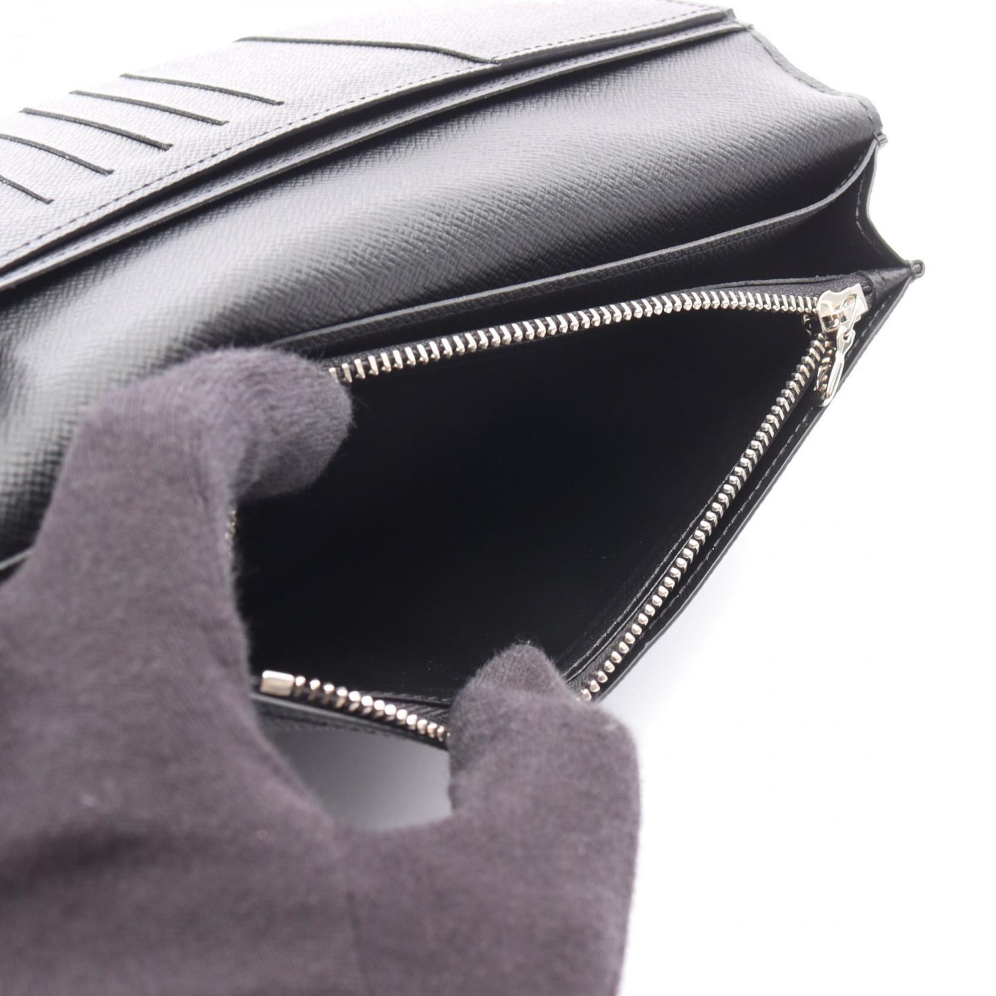 Louis Vuitton Black Damier Graphite Leather Pvc Long Wallet (Bi-Fold) (Pre-Owned)
