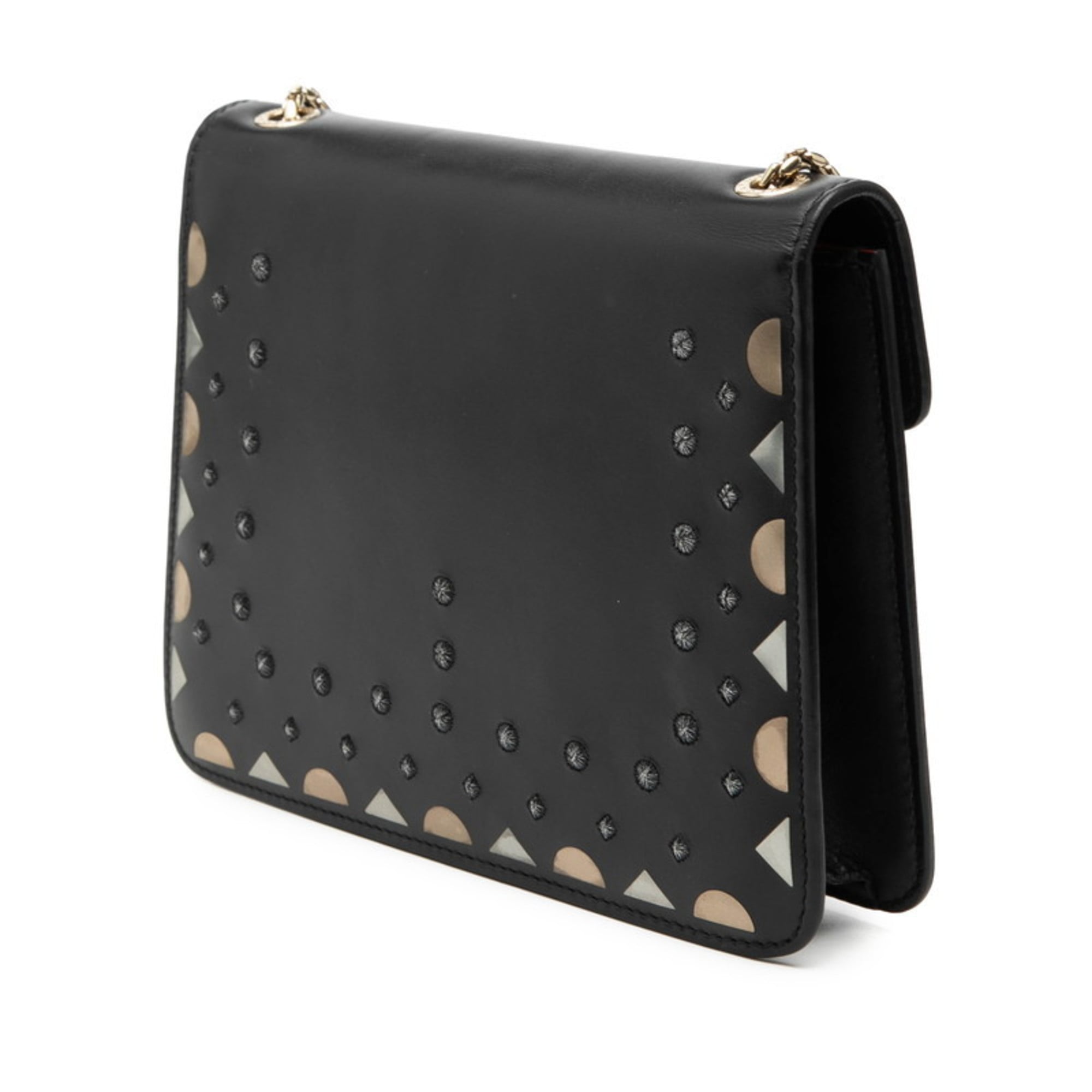 Bvlgari Black Leather Shoulder Bag (Pre-Owned)
