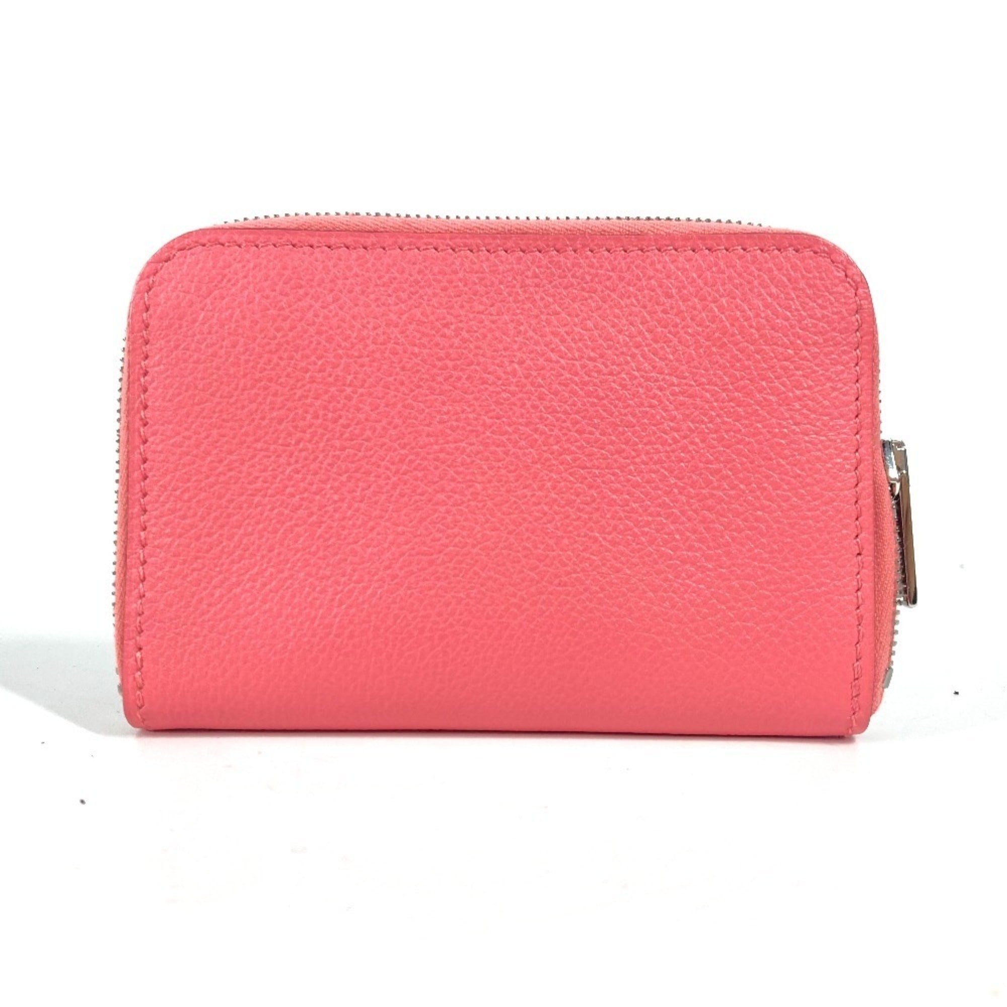 Hermes Pink Leather Coin Purse/Coin Case (Pre-Owned)