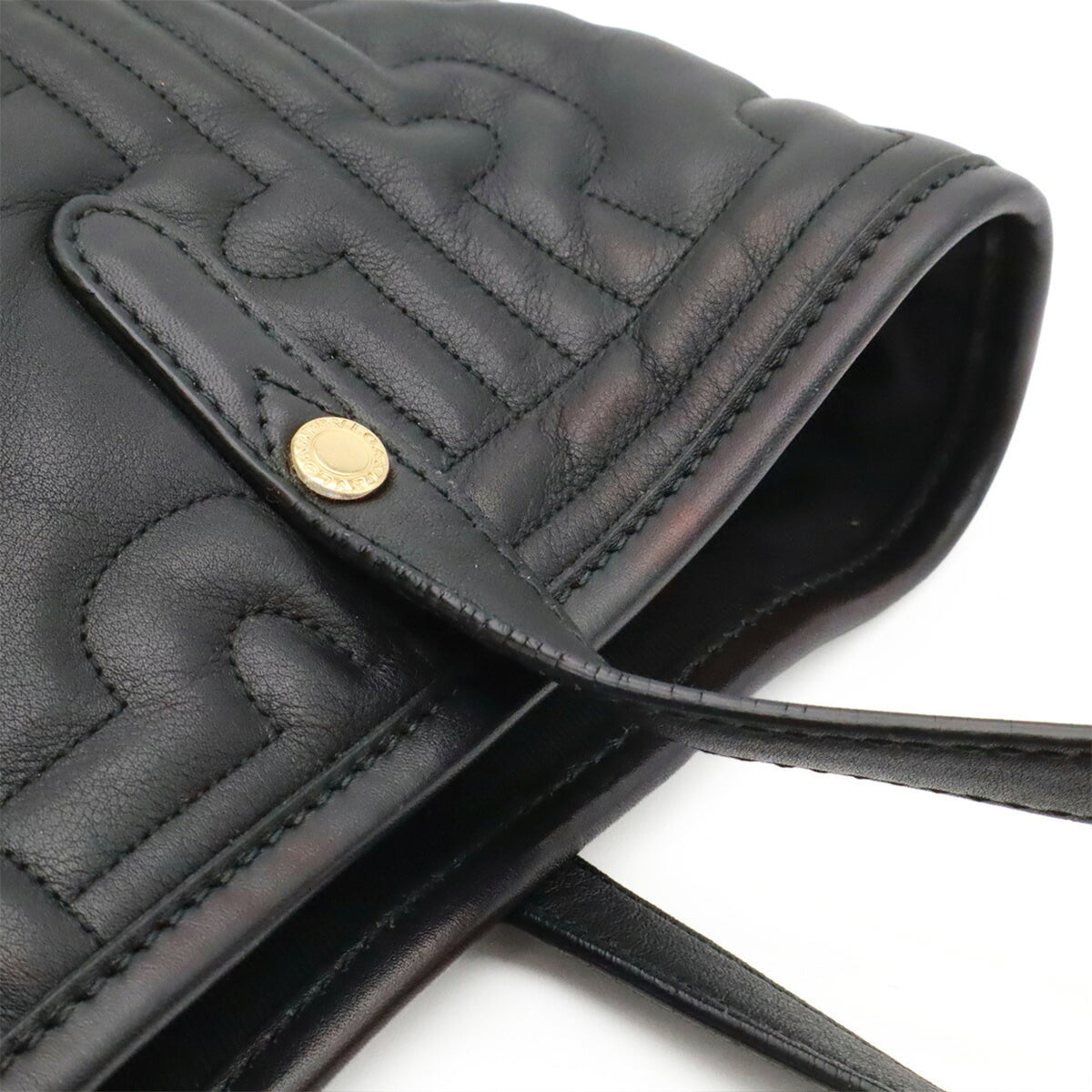 Bvlgari Black Quilting Shoulder Bag Tote Bag (Pre-Owned)