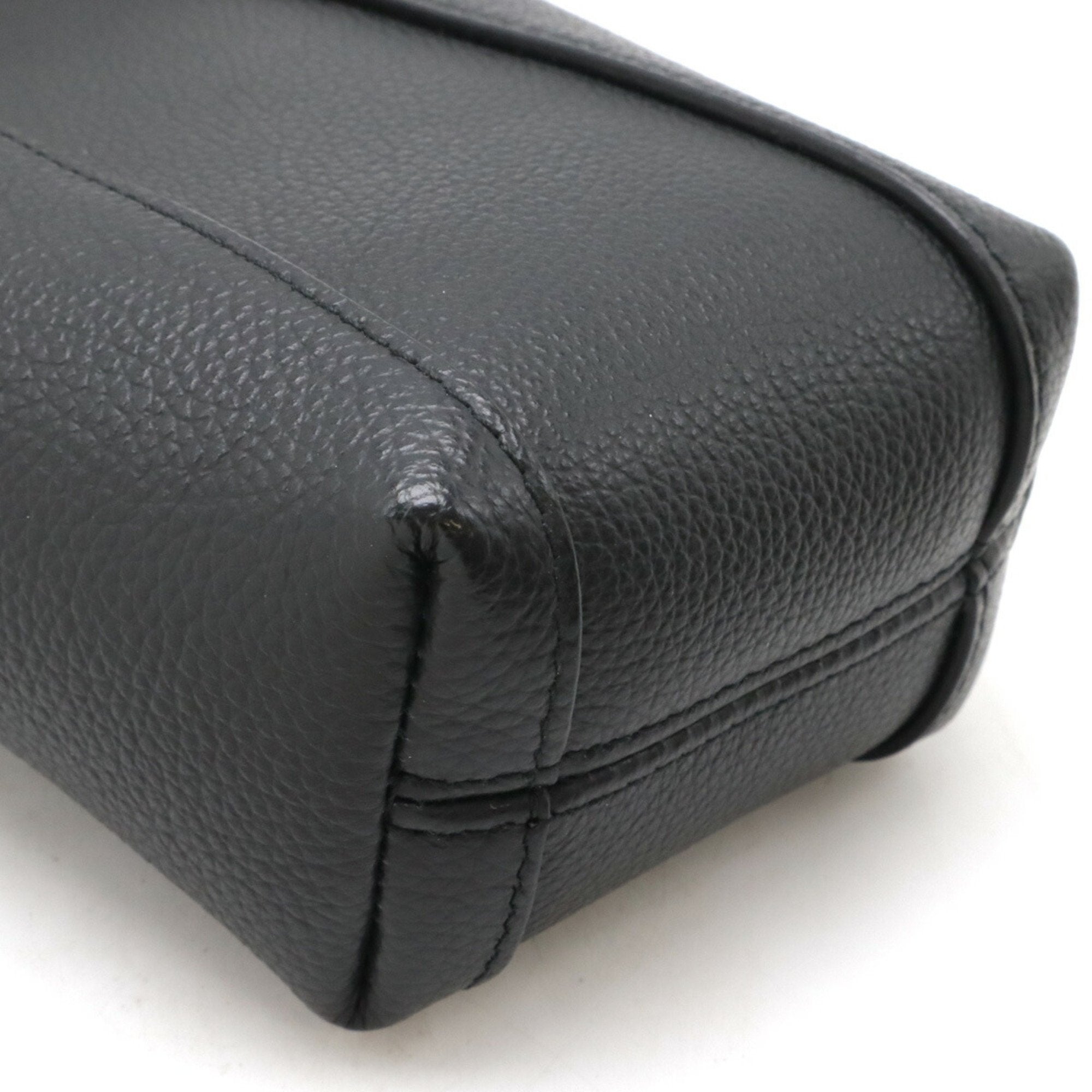 Balenciaga Black Leather Pochette Shoulder Bag (Pre-Owned)