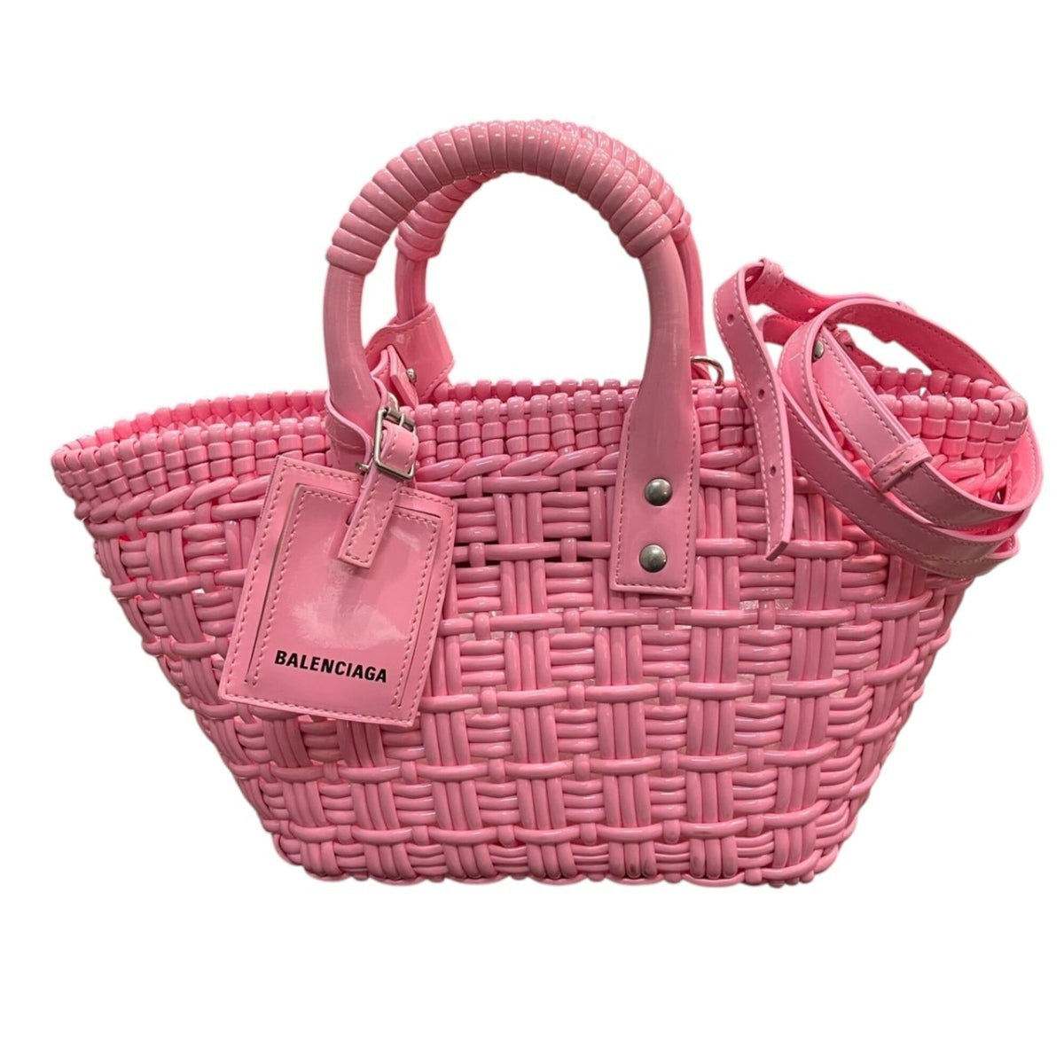 Balenciaga Pink Vinyl Shoulder Bag (Pre-Owned)