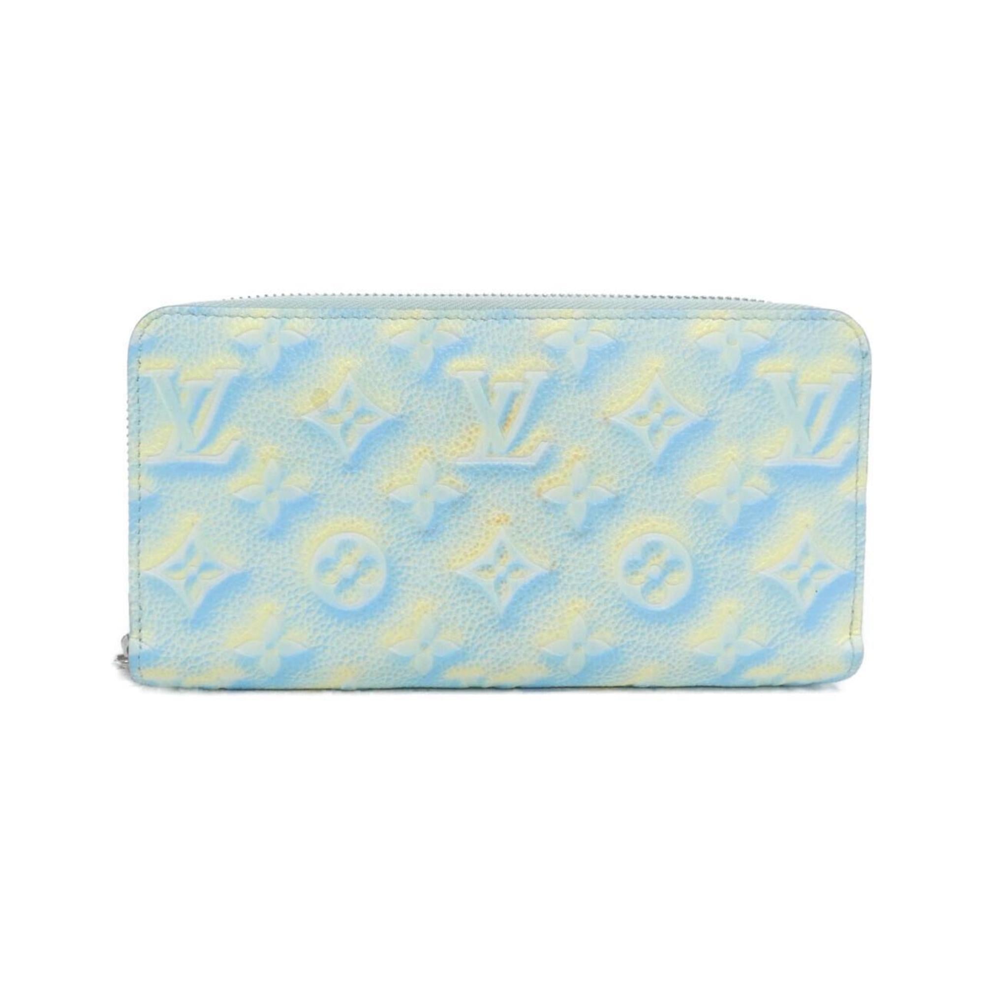 Louis Vuitton Light Green Vert Leather Long Wallet (Bi-Fold) (Pre-Owned)