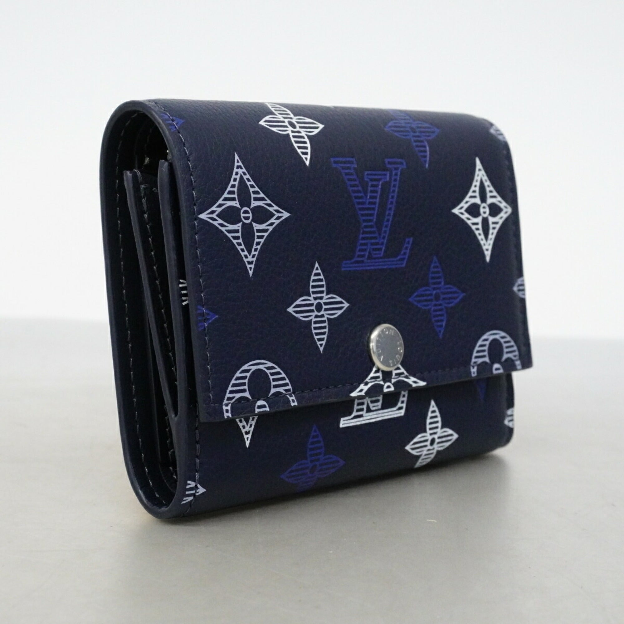 Louis Vuitton Navy Wallet (Tri-Fold) (Pre-Owned)
