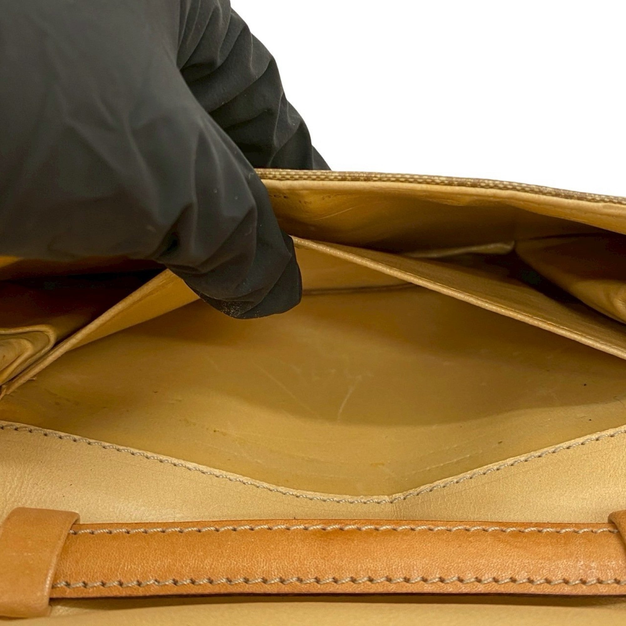 Celine Brown Leather Pvc Pochette Shoulder Bag (Pre-Owned)