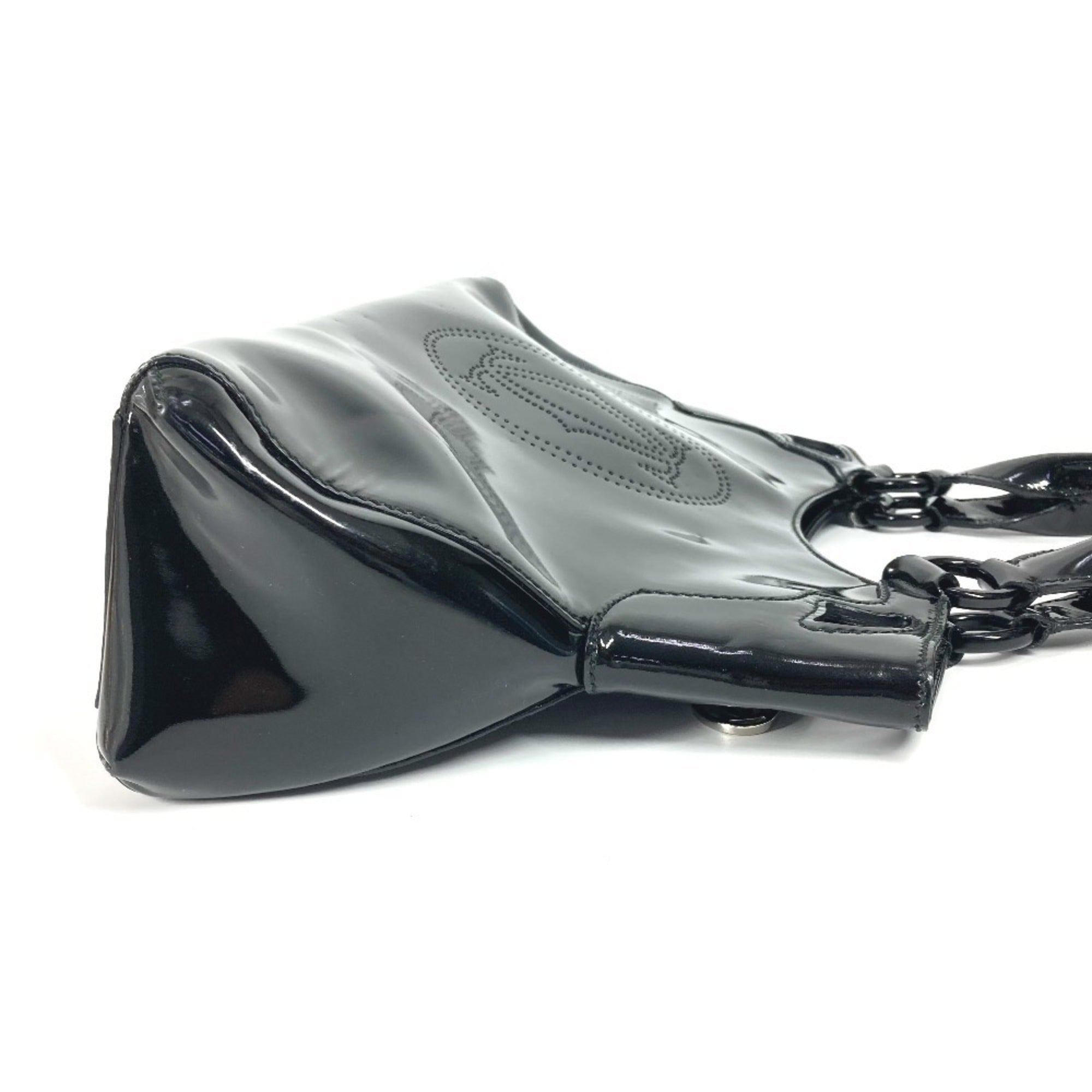 Cartier Black Leather Handbag Tote Bag (Pre-Owned)