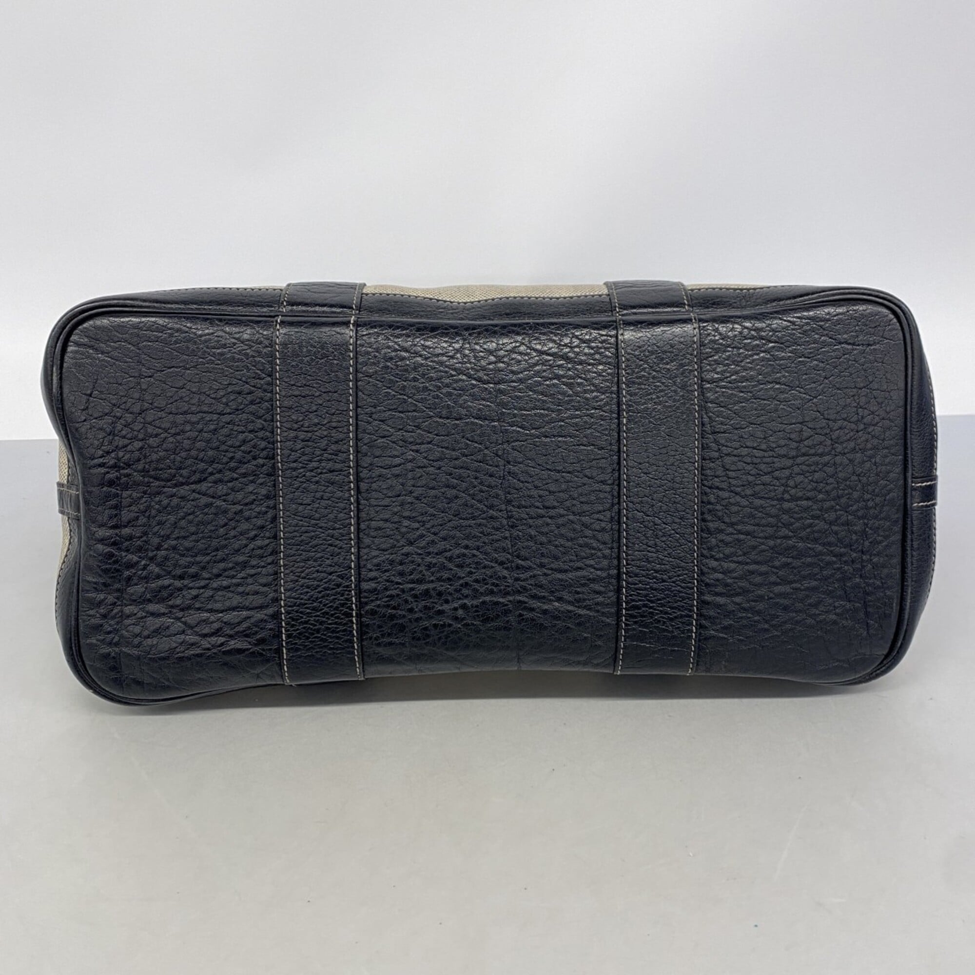 Hermes Black Toile H Tote Bag (Pre-Owned)