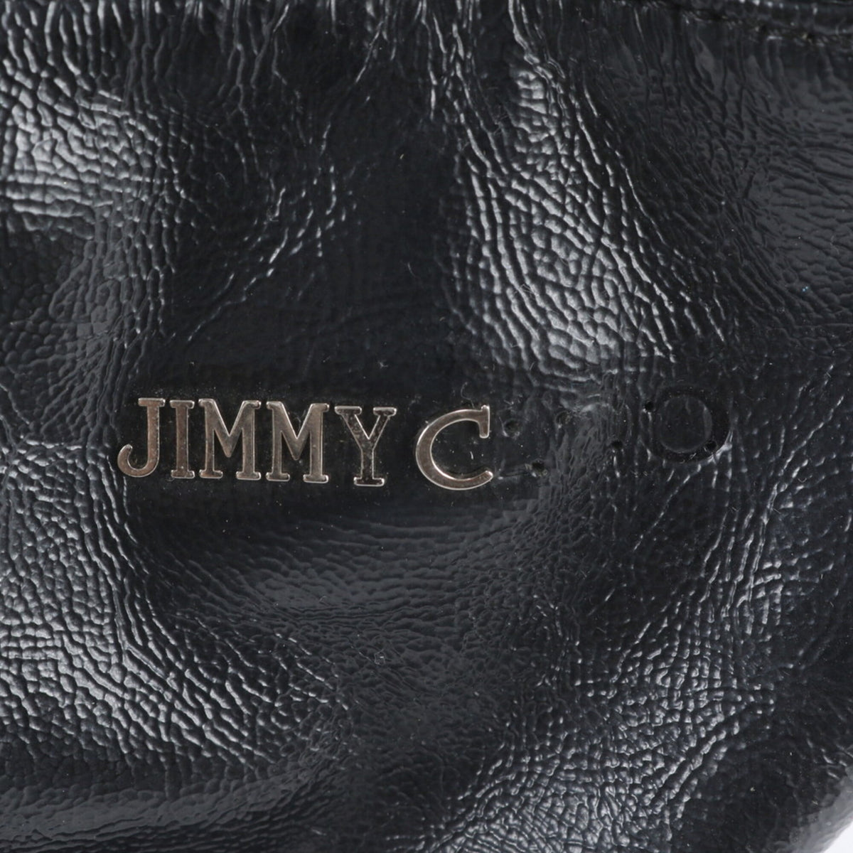 Jimmy Choo Black Silver Leather Shoulder Bag (Pre-Owned)