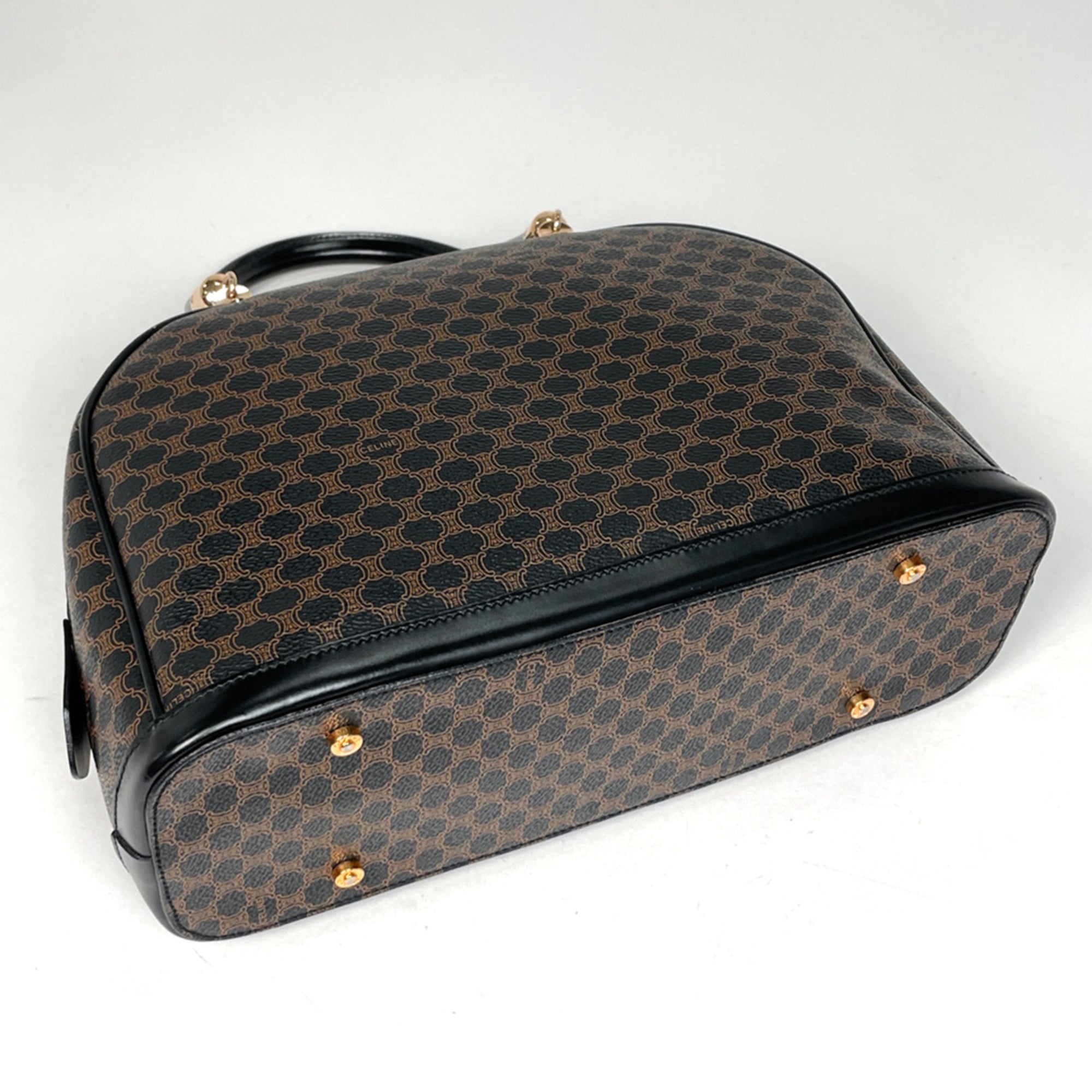 Celine Black Coated Canvas Handbag (Pre-Owned)