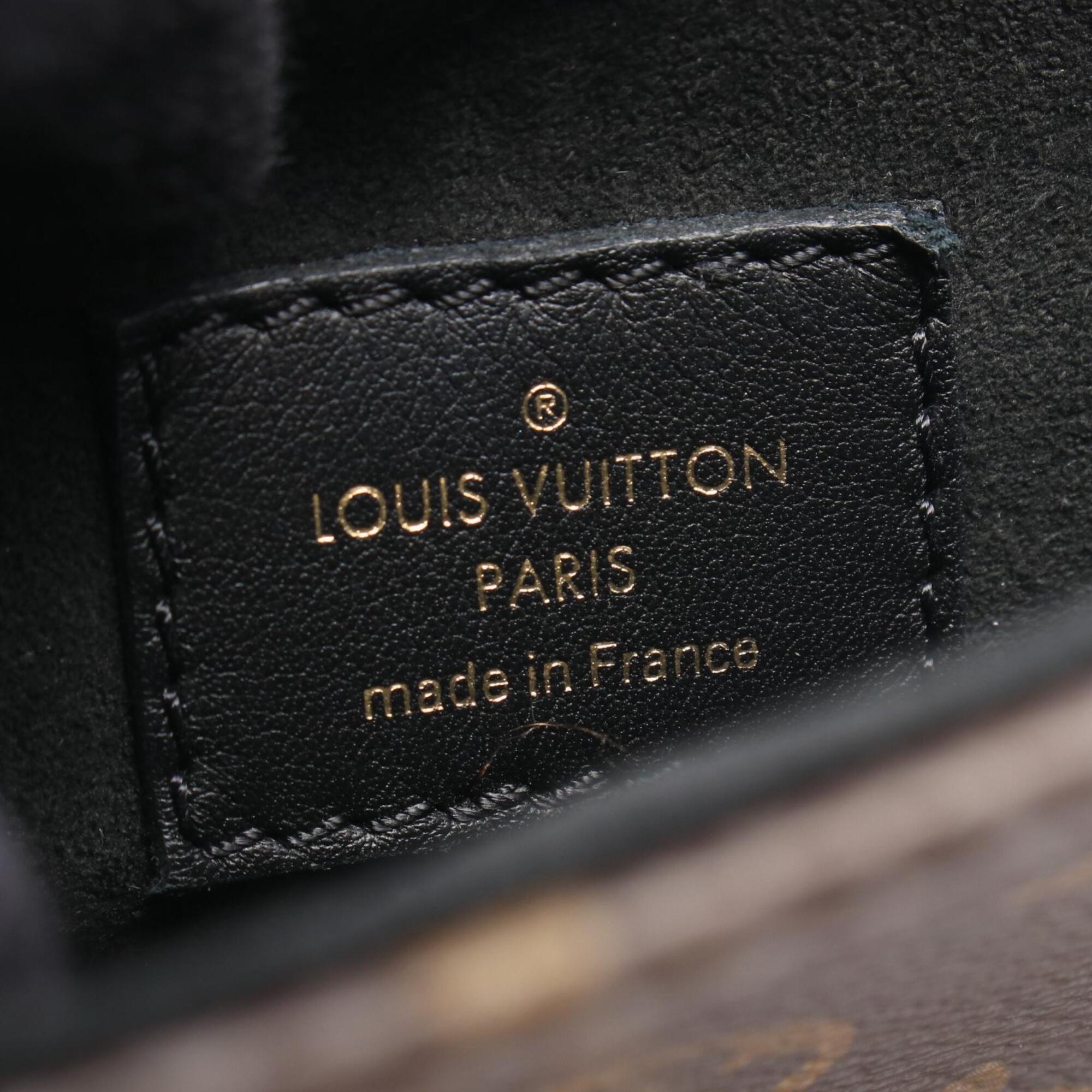 Louis Vuitton Black Brown Monogram Noir Monogram Leather Handbag (Pre-Owned)