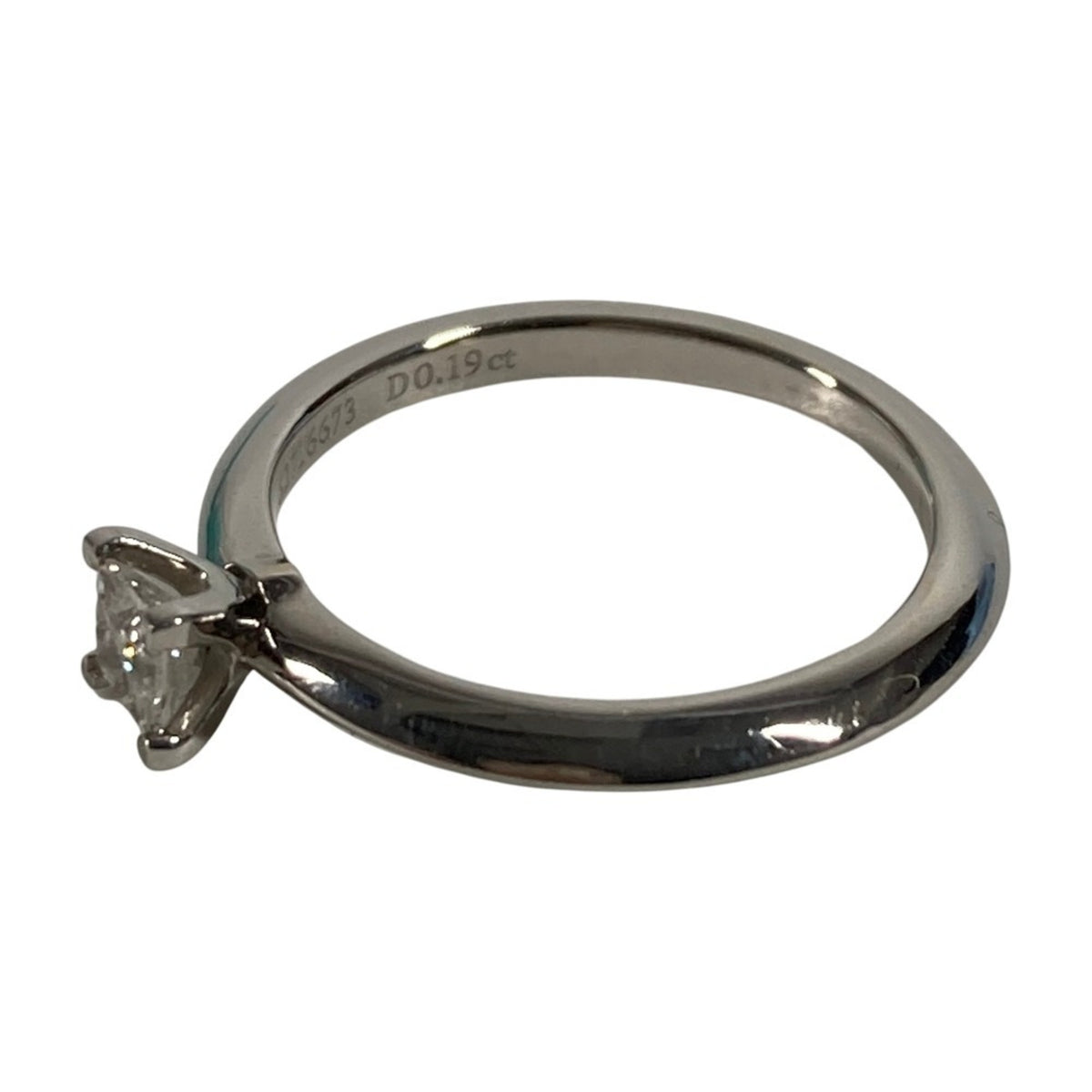 Tiffany Platinum Platinum 950 Band Ring (Pre-Owned)
