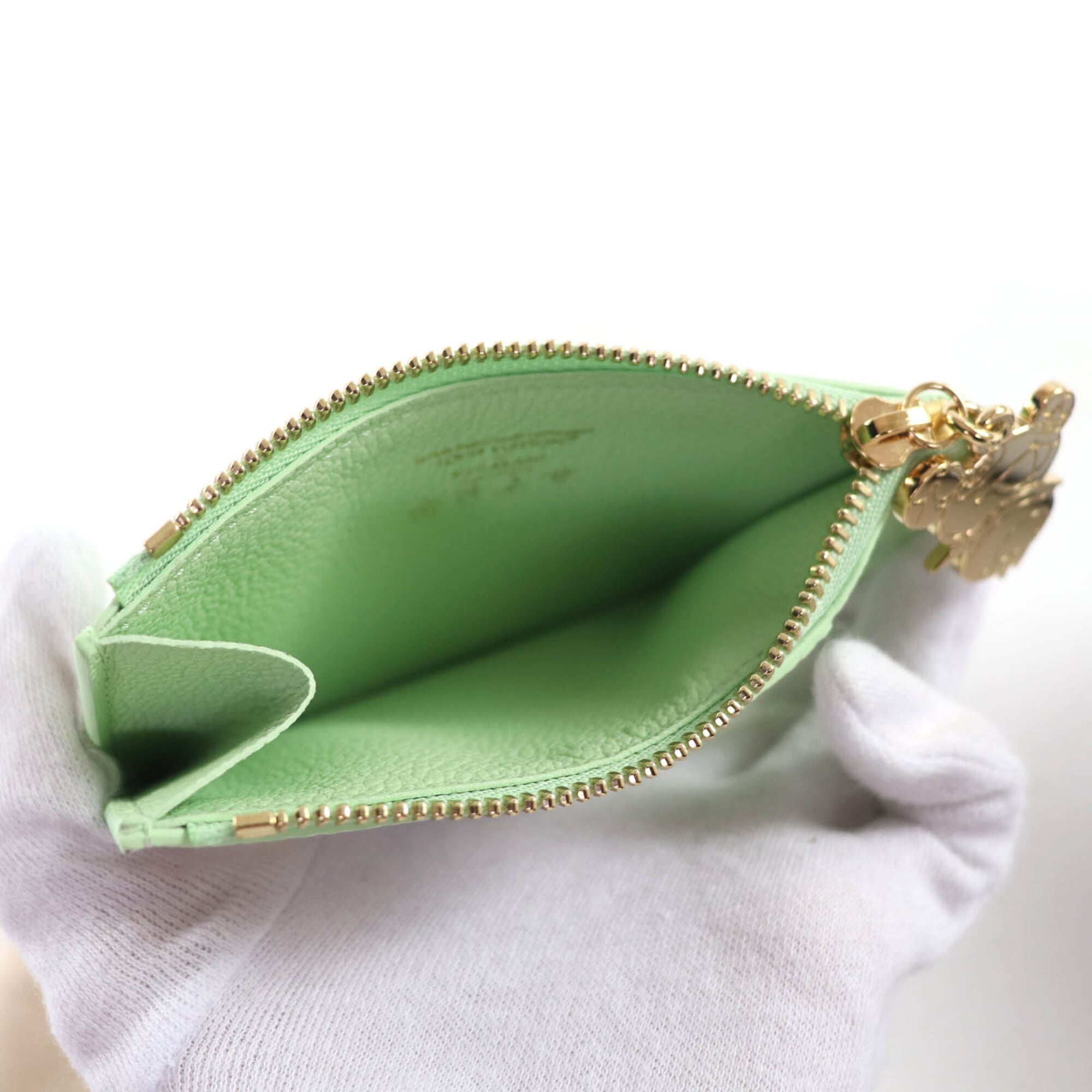 Louis Vuitton Green Multi-Color Leather Coin Purse/Coin Case (Pre-Owned)
