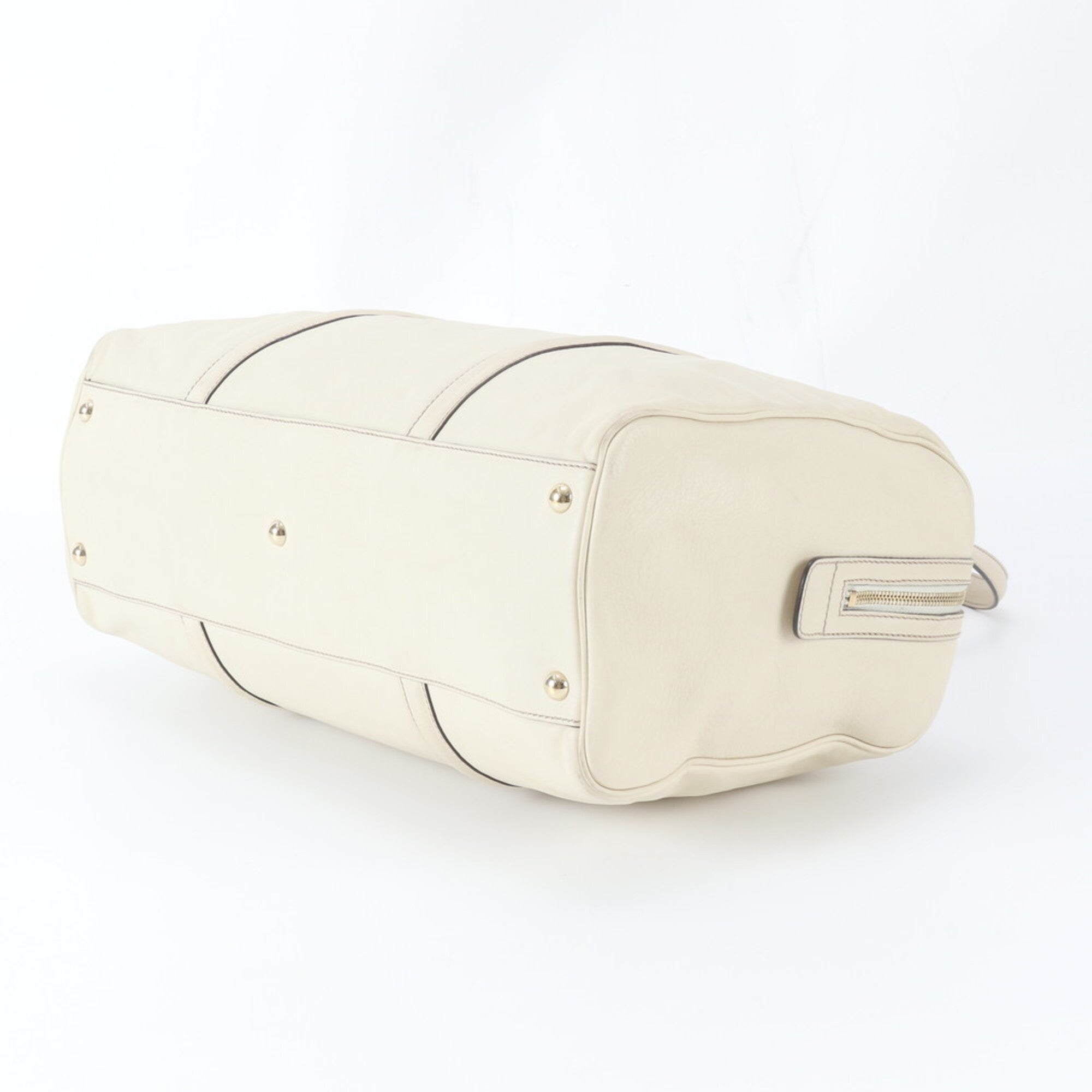 Gucci Beige Leather Handbag Tote Bag (Pre-Owned)