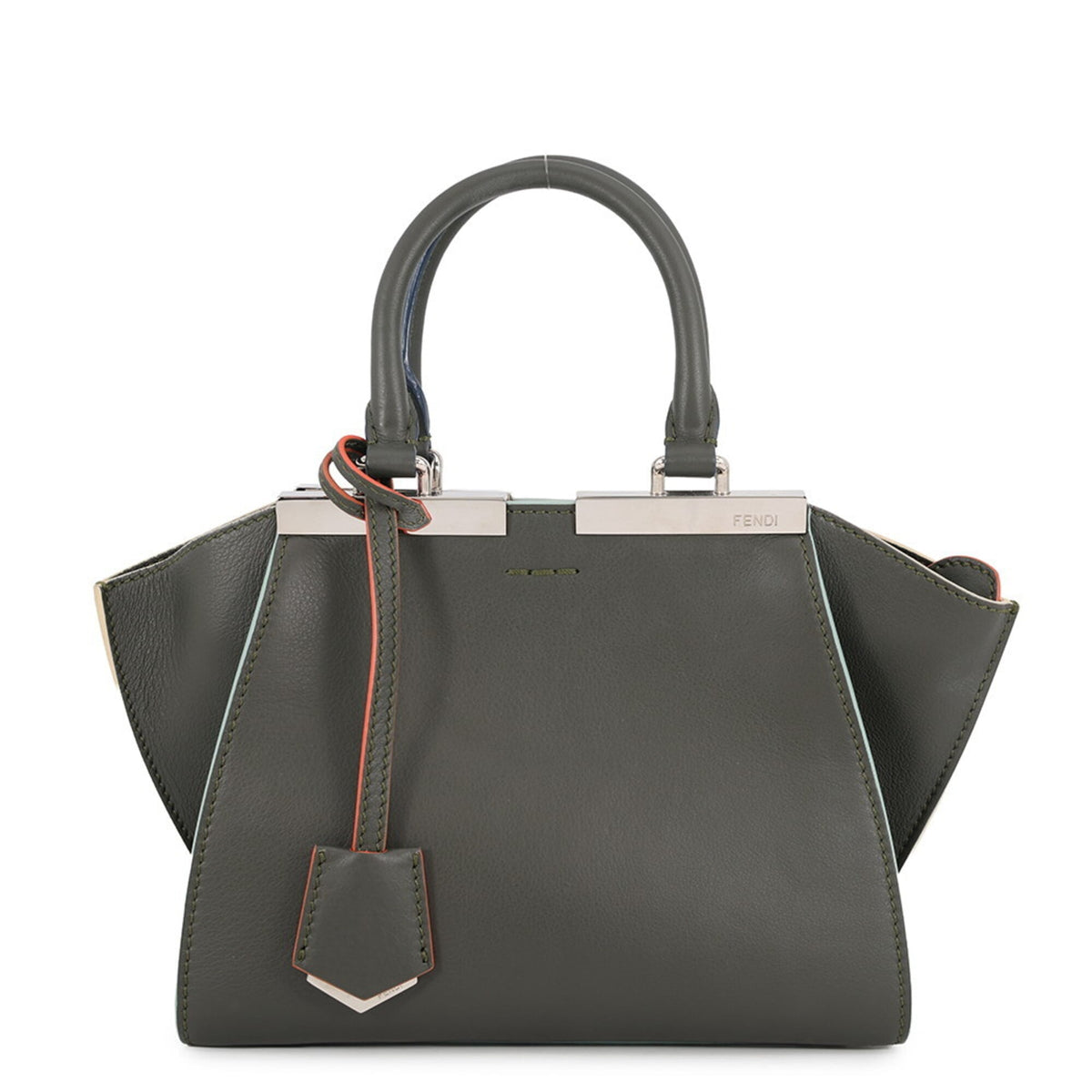 Fendi Khaki Leather Handbag (Pre-Owned)