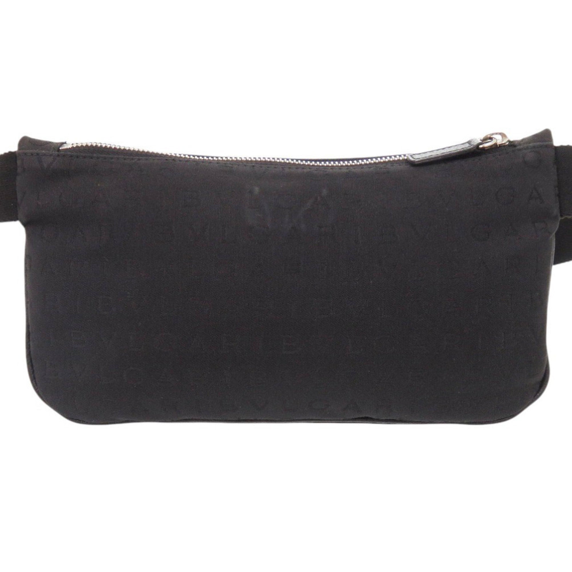 Bvlgari Black Canvas Sling Bag (Pre-Owned)