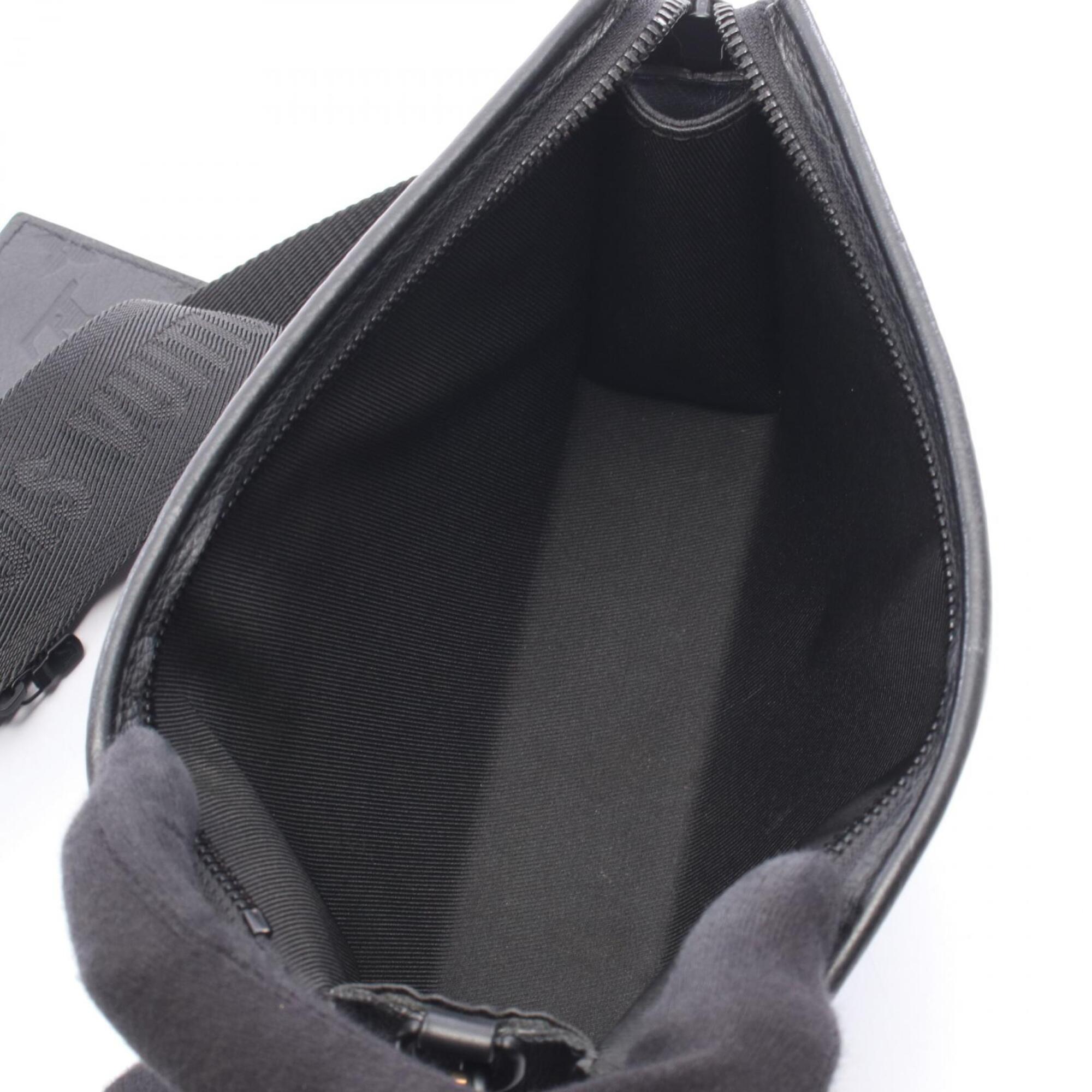 Louis Vuitton Monogram Shadow Black Noir Leather Handbag Shoulder Bag (Pre-Owned)