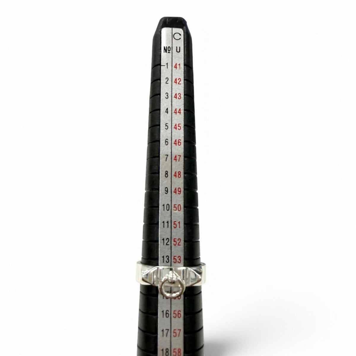 Hermes Silver Silver 925 Band Ring (Pre-Owned)