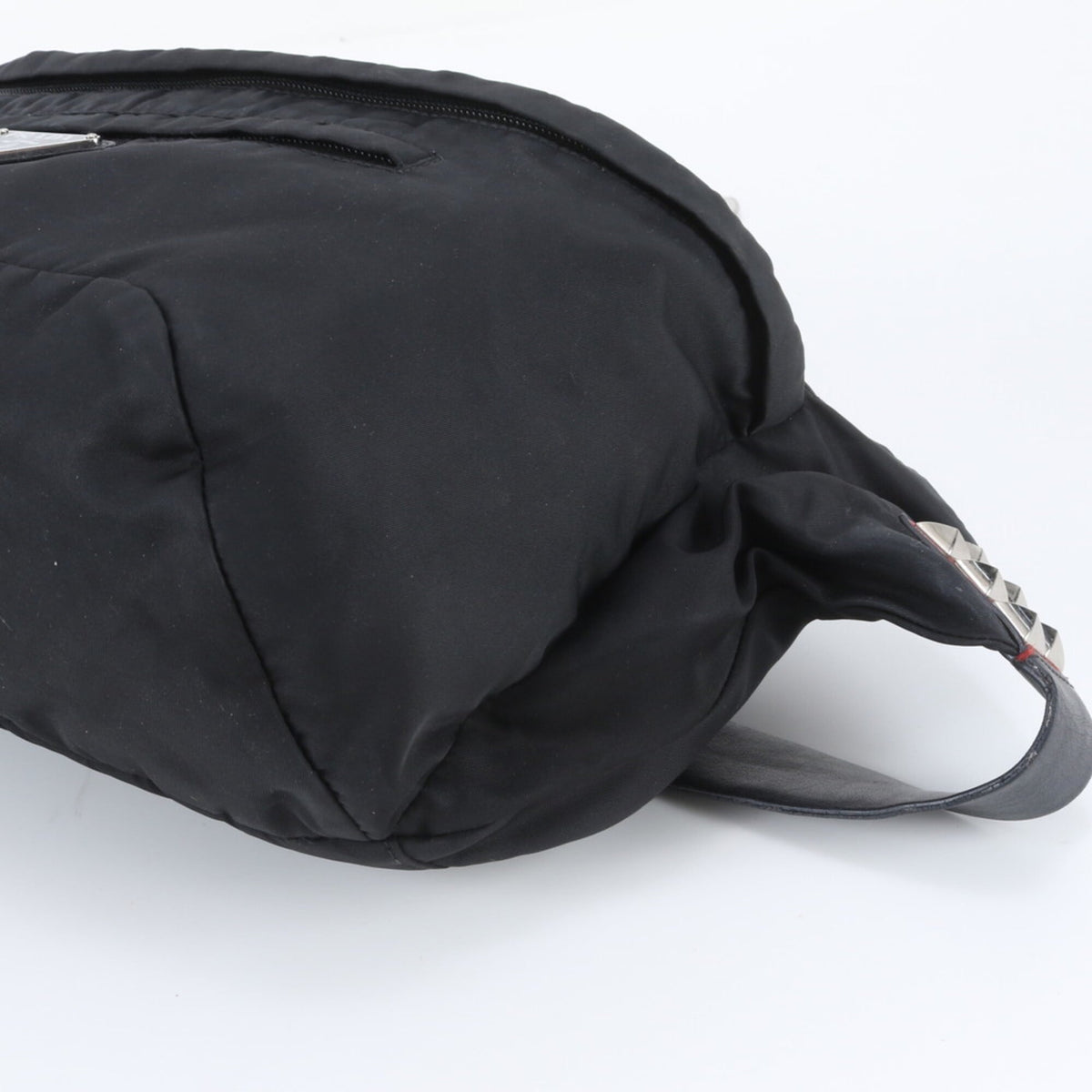 Prada Black Leather Nylon Sling Bag (Pre-Owned)