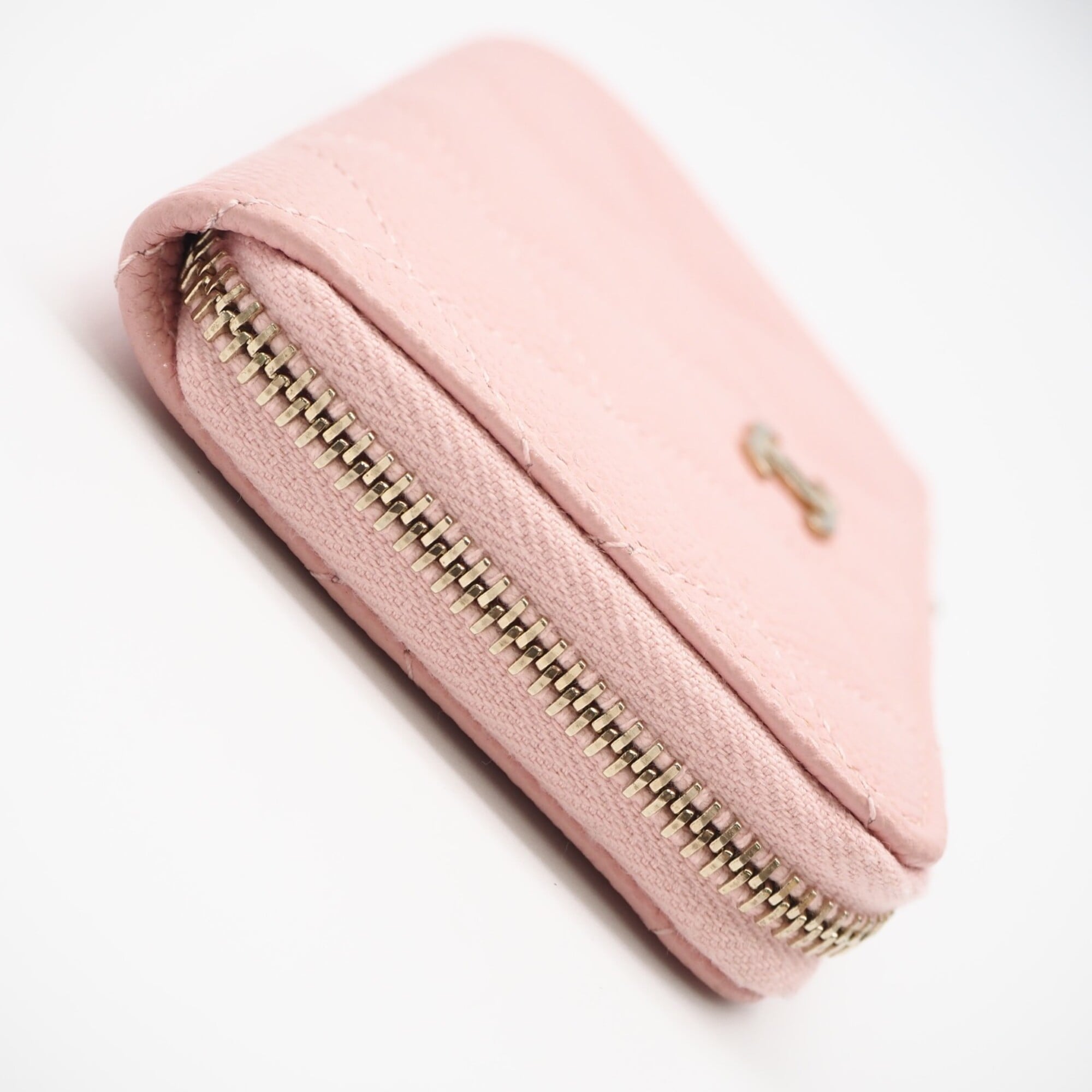 Chanel Matelasse Pink Grained Calfskin Coin Purse/Coin Case (Pre-Owned)