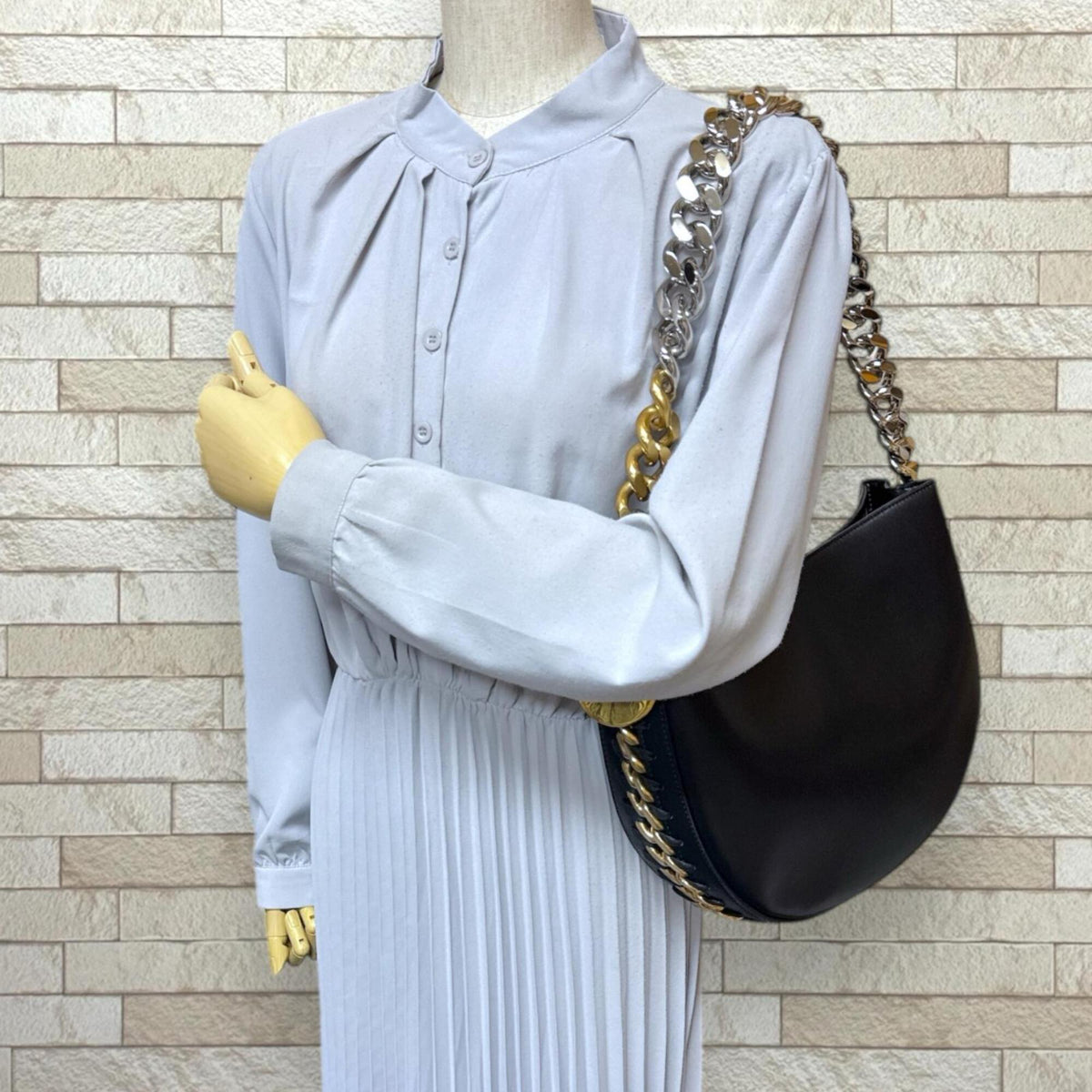 Stella Mccartney Black Polyester Polyurethane Shoulder Bag (Pre-Owned)