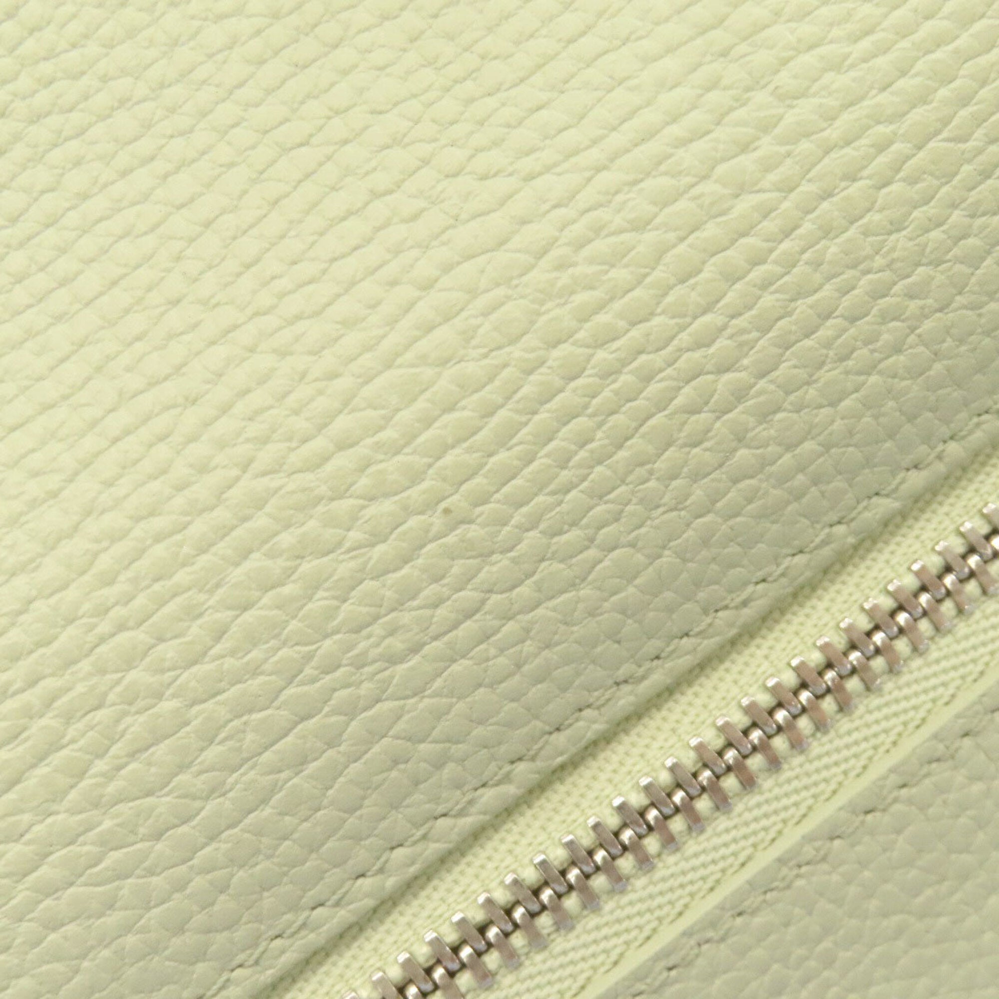 Loewe Light Green Leather Long Wallet (Bi-Fold) (Pre-Owned)