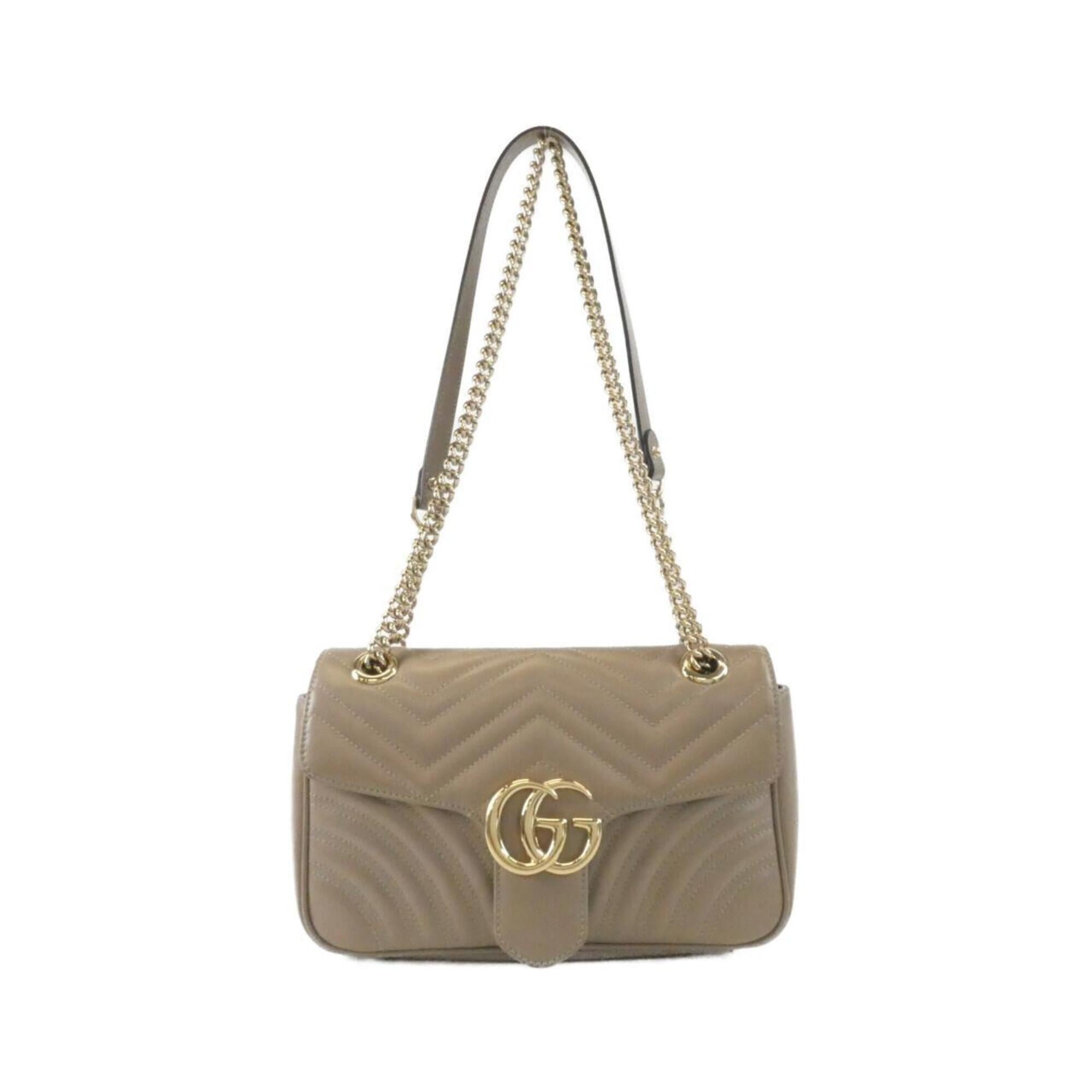Gucci Brown Leather Shoulder Bag (Pre-Owned)
