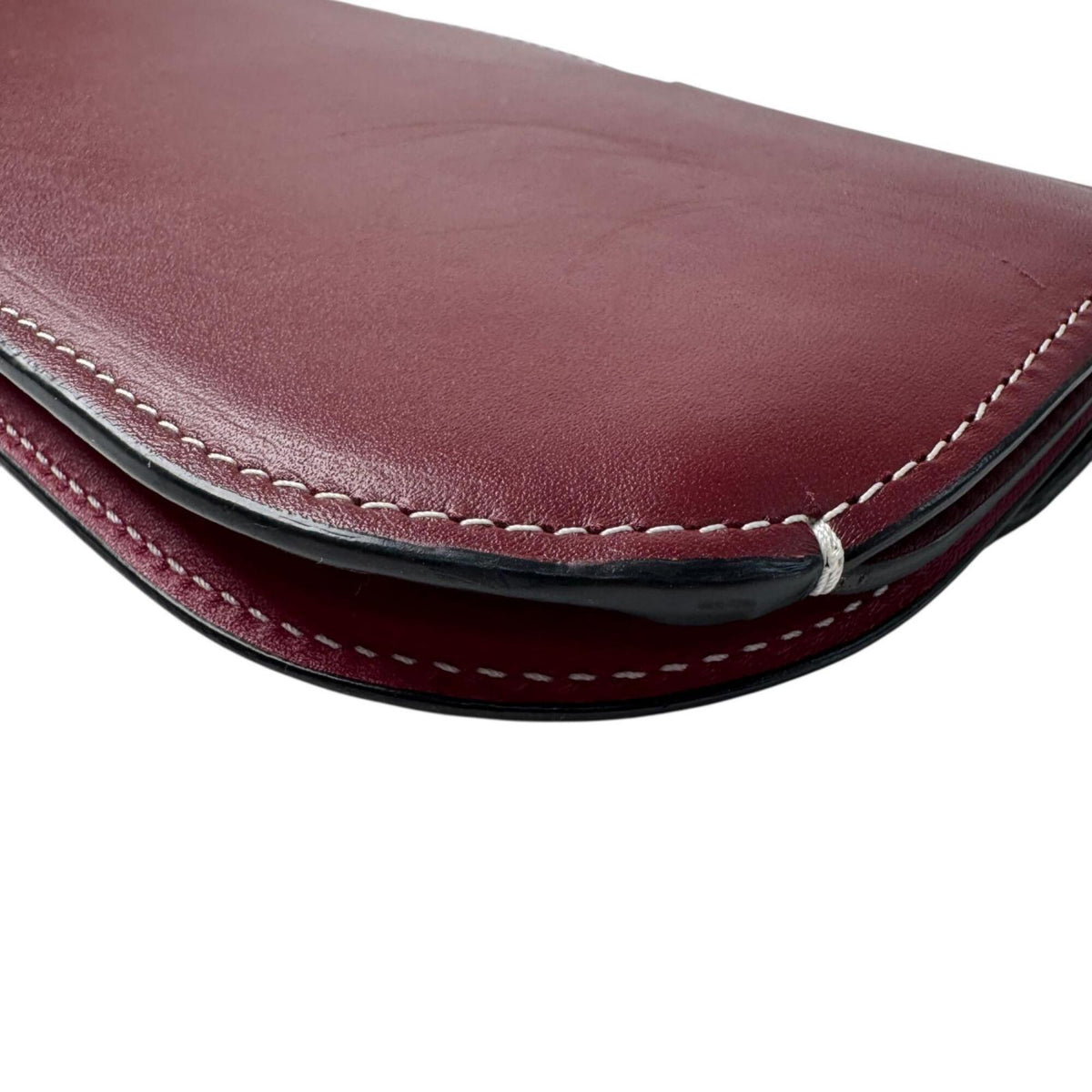 Loewe Bordeaux Leather Pochette Shoulder Bag (Pre-Owned)