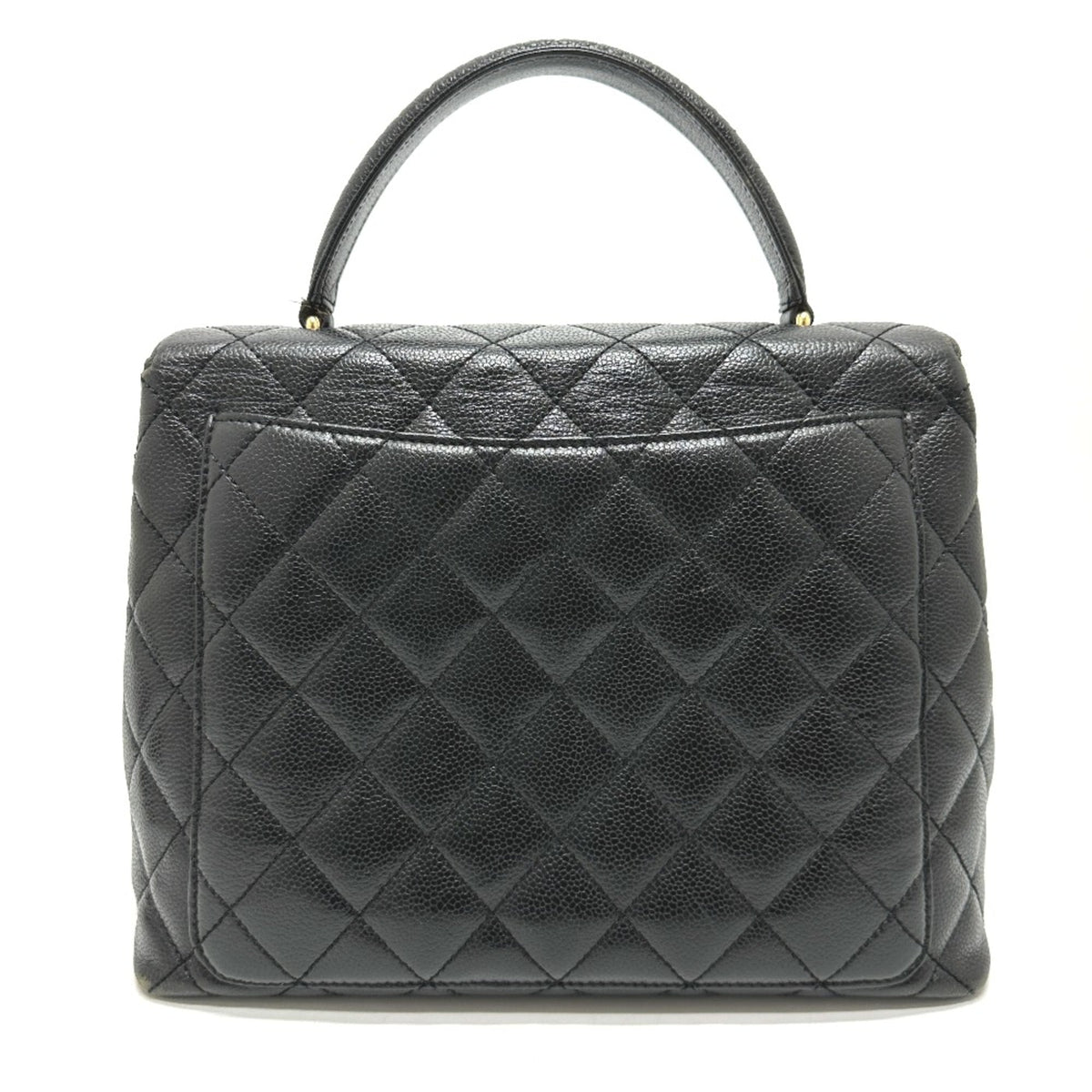 Chanel Black Leather Handbag (Pre-Owned)