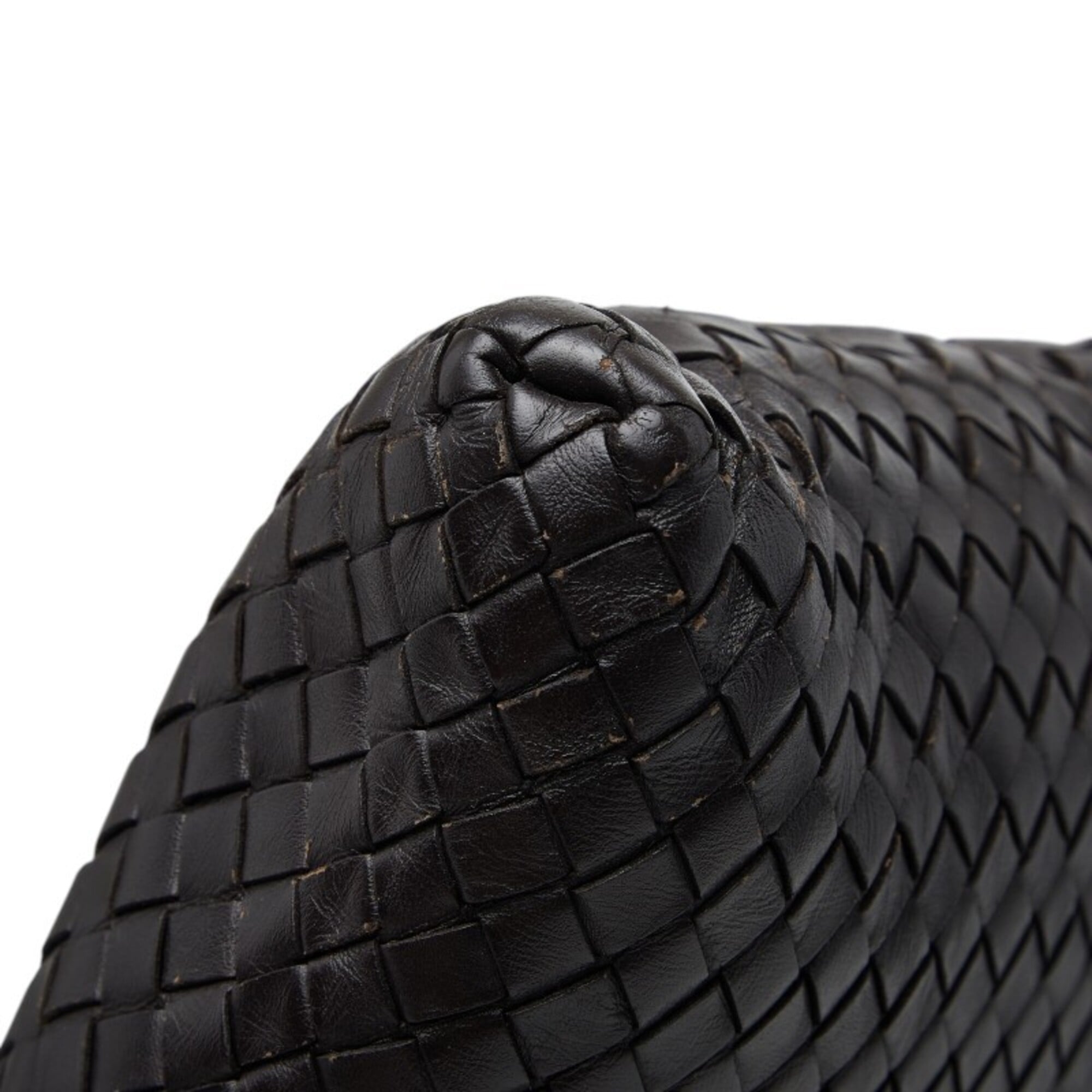 Bottega Veneta Dark Brown Leather Shoulder Bag (Pre-Owned)