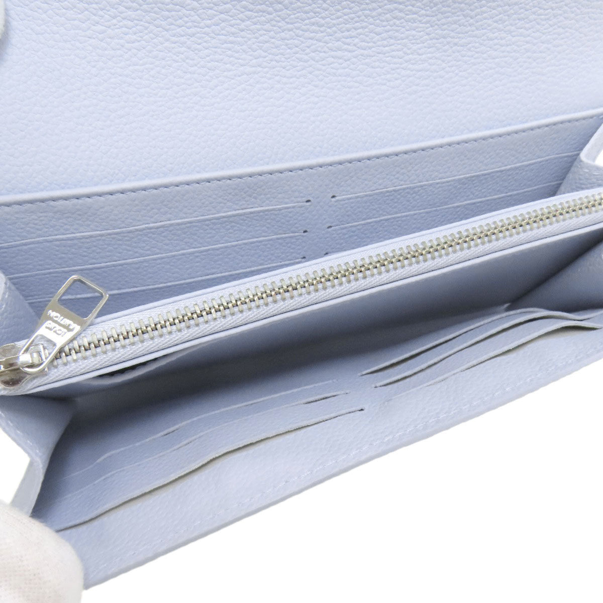 Louis Vuitton Empreinte Blue Monogram Empreinte Long Wallet (Bi-Fold) (Pre-Owned)