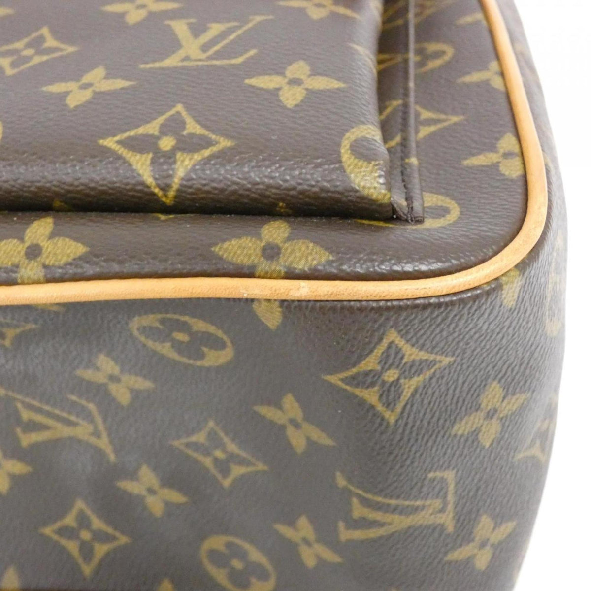 Louis Vuitton Monogram Marron Coated Canvas Handbag (Pre-Owned)