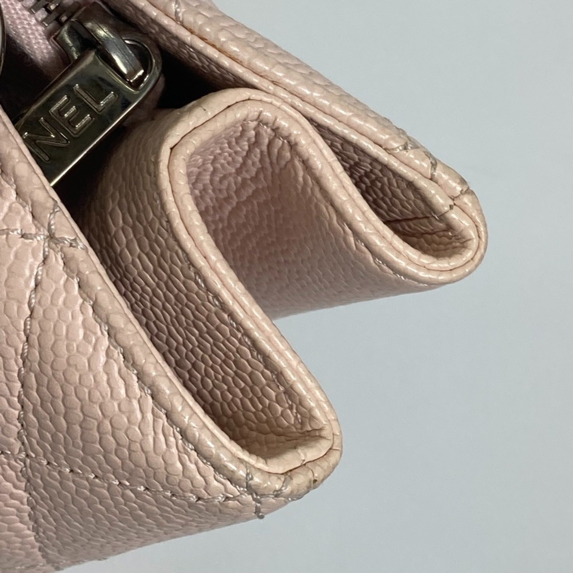 Chanel Matelasse Pink Grained Calfskin Shoulder Bag Tote Bag (Pre-Owned)