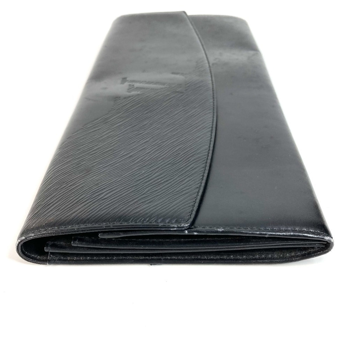 Louis Vuitton Black Leather Clutch Bag (Pre-Owned)