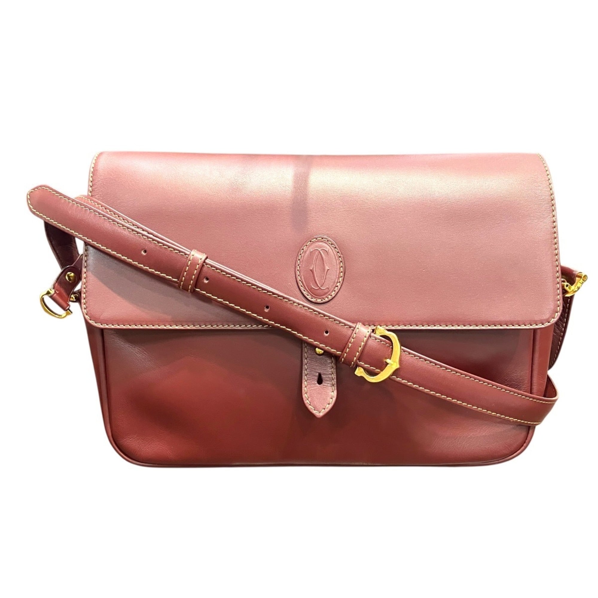 Cartier Must Leather Shoulder Bag (Pre-Owned)
